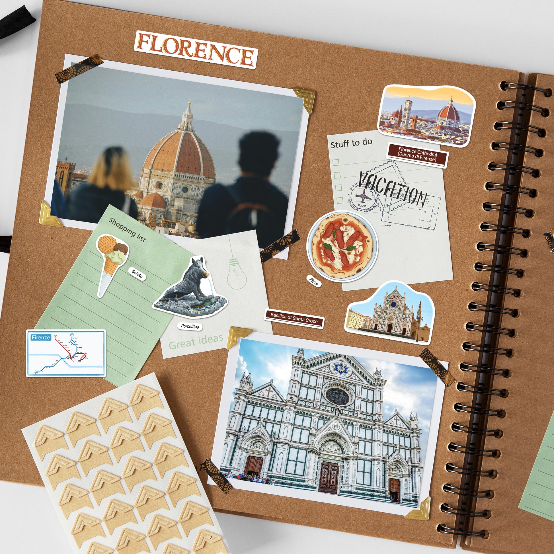 Fascinating Florence Travel Stickers (28pcs)