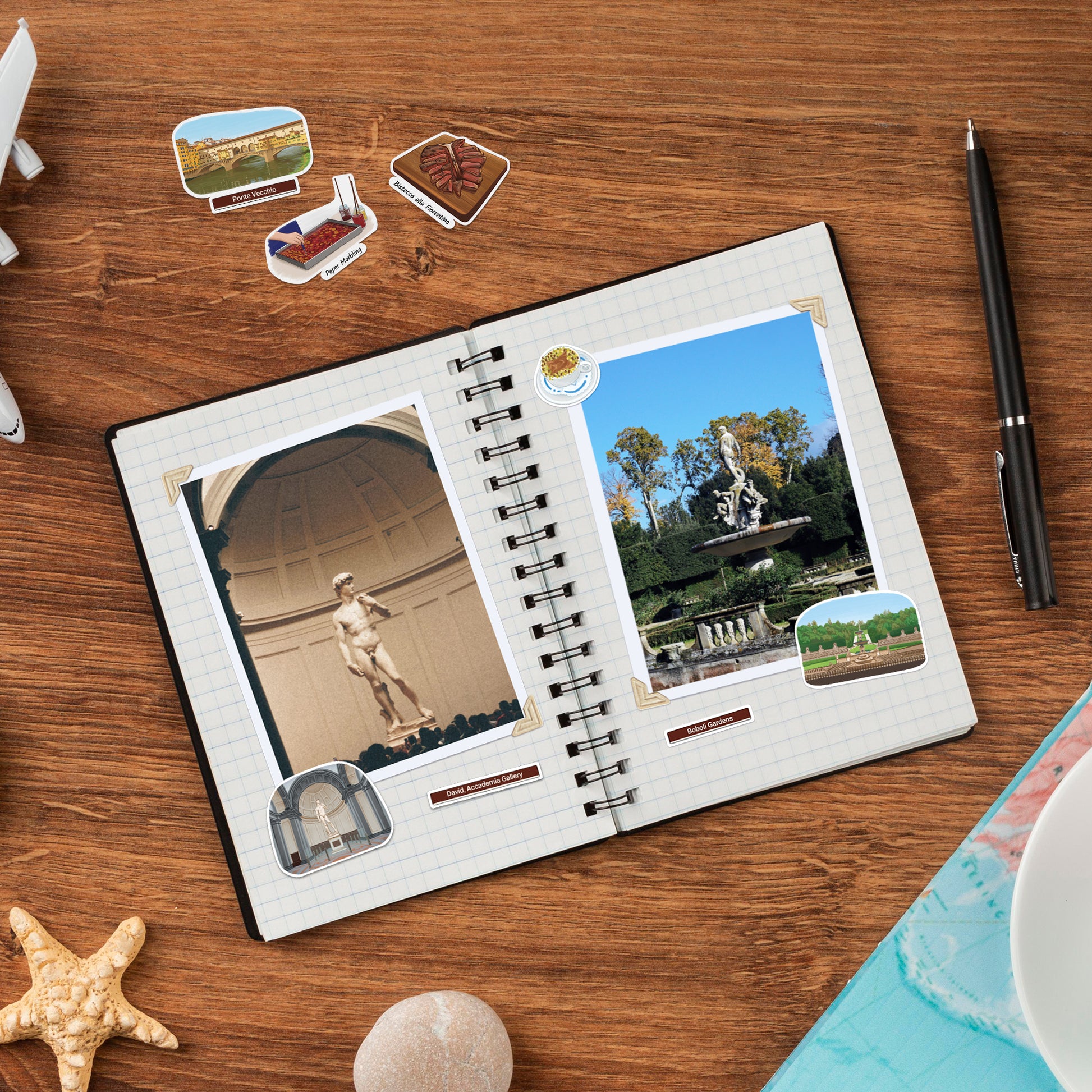 Fascinating Florence Travel Stickers (28pcs)