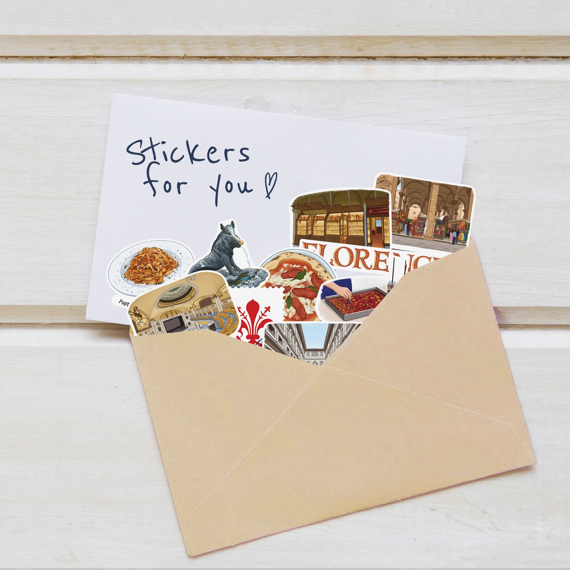 Fascinating Florence Travel Stickers (28pcs)
