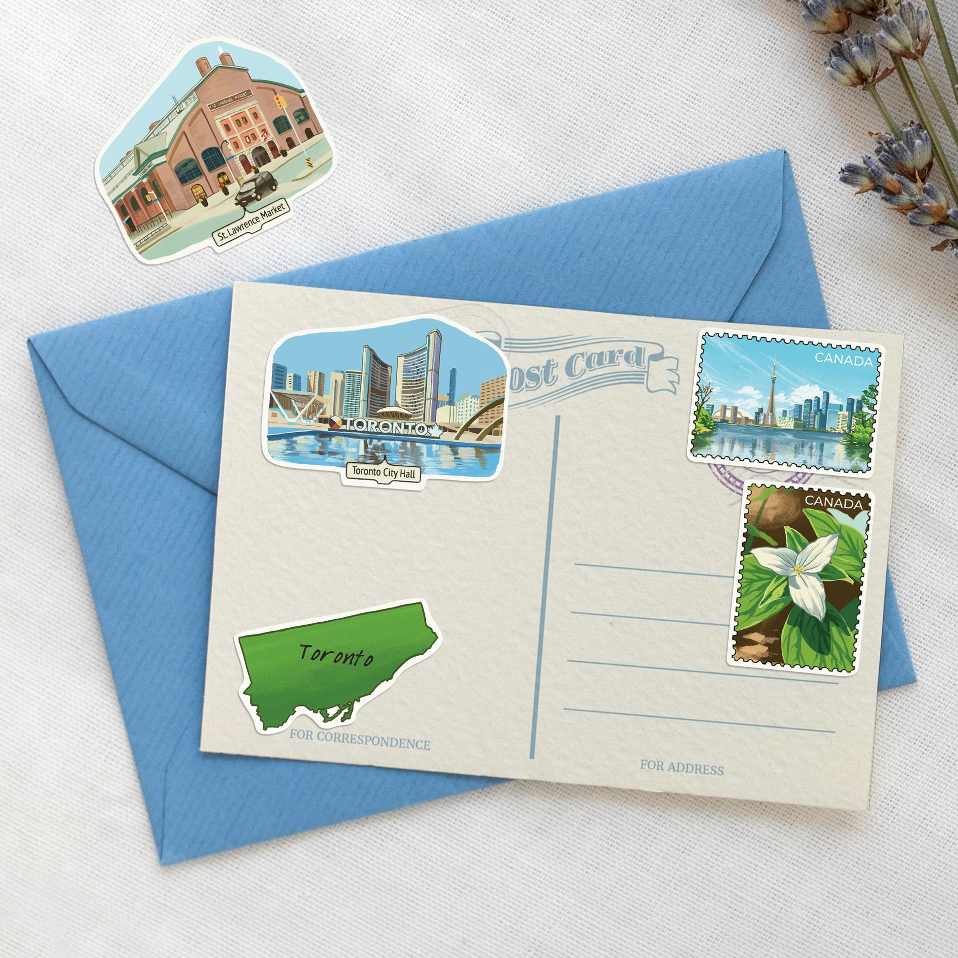 Trendy Toronto Travel Stickers (28pcs)