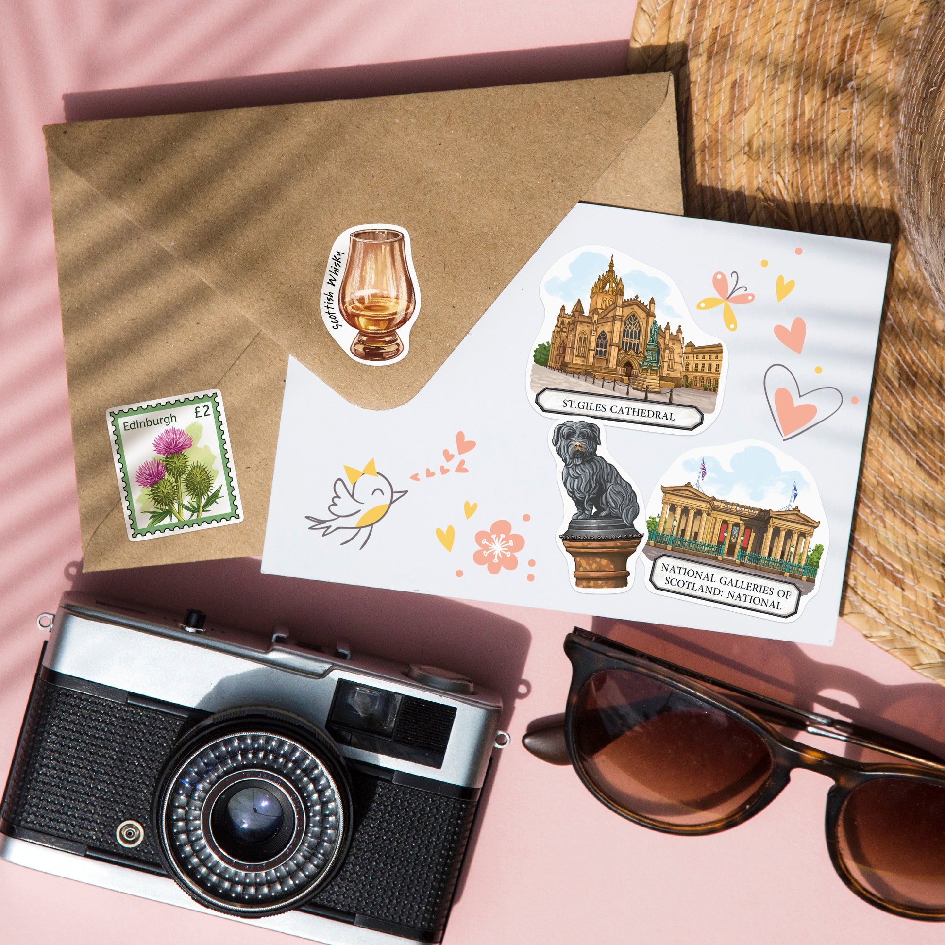 Enchanted Edinburgh Travel Stickers (28pcs)