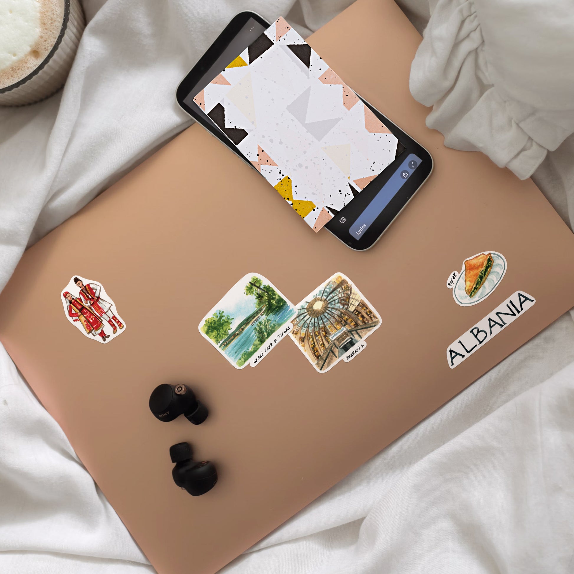Adventurous Albania Travel Stickers (28pcs)