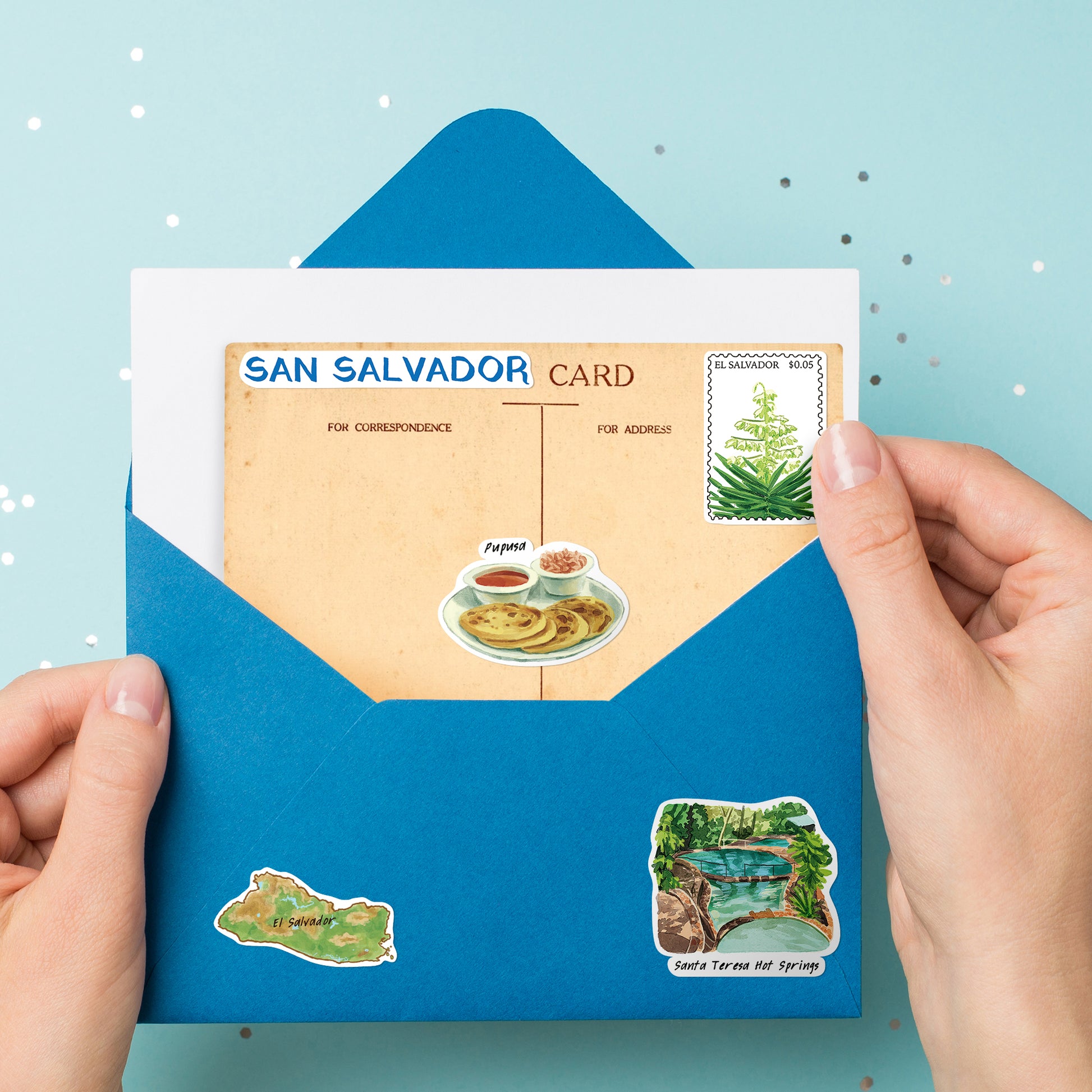 Epic El Salvador Travel Stickers (28pcs)