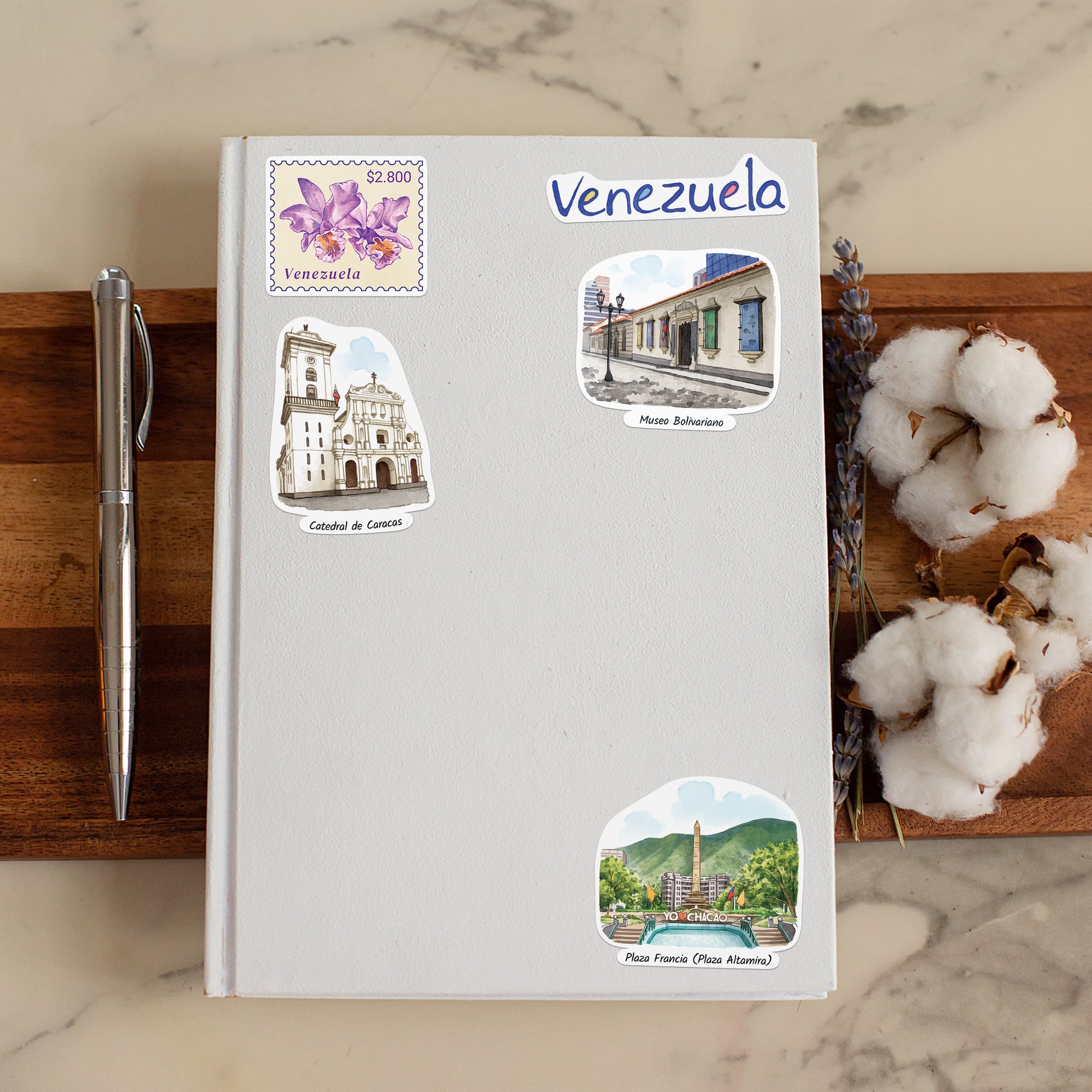 Vibrant Venezuela Travel Stickers (28pcs)