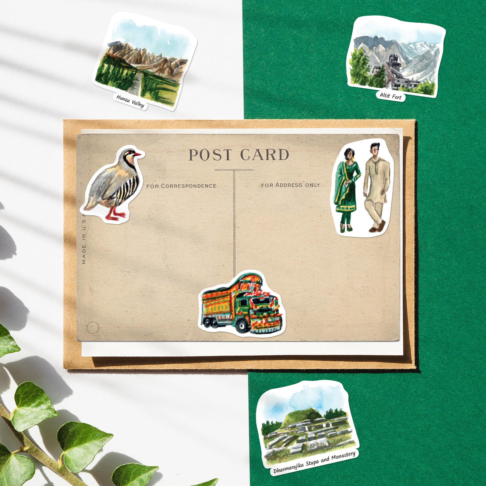 Picturesque Pakistan Travel Stickers (28pcs)