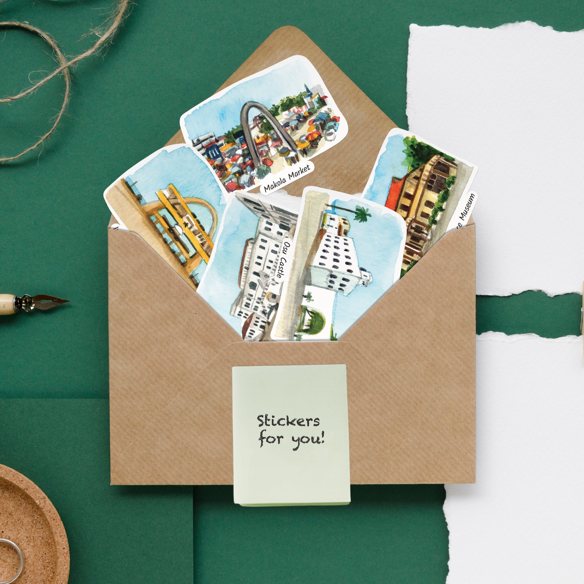 Gracious Ghana Travel Stickers (28pcs)