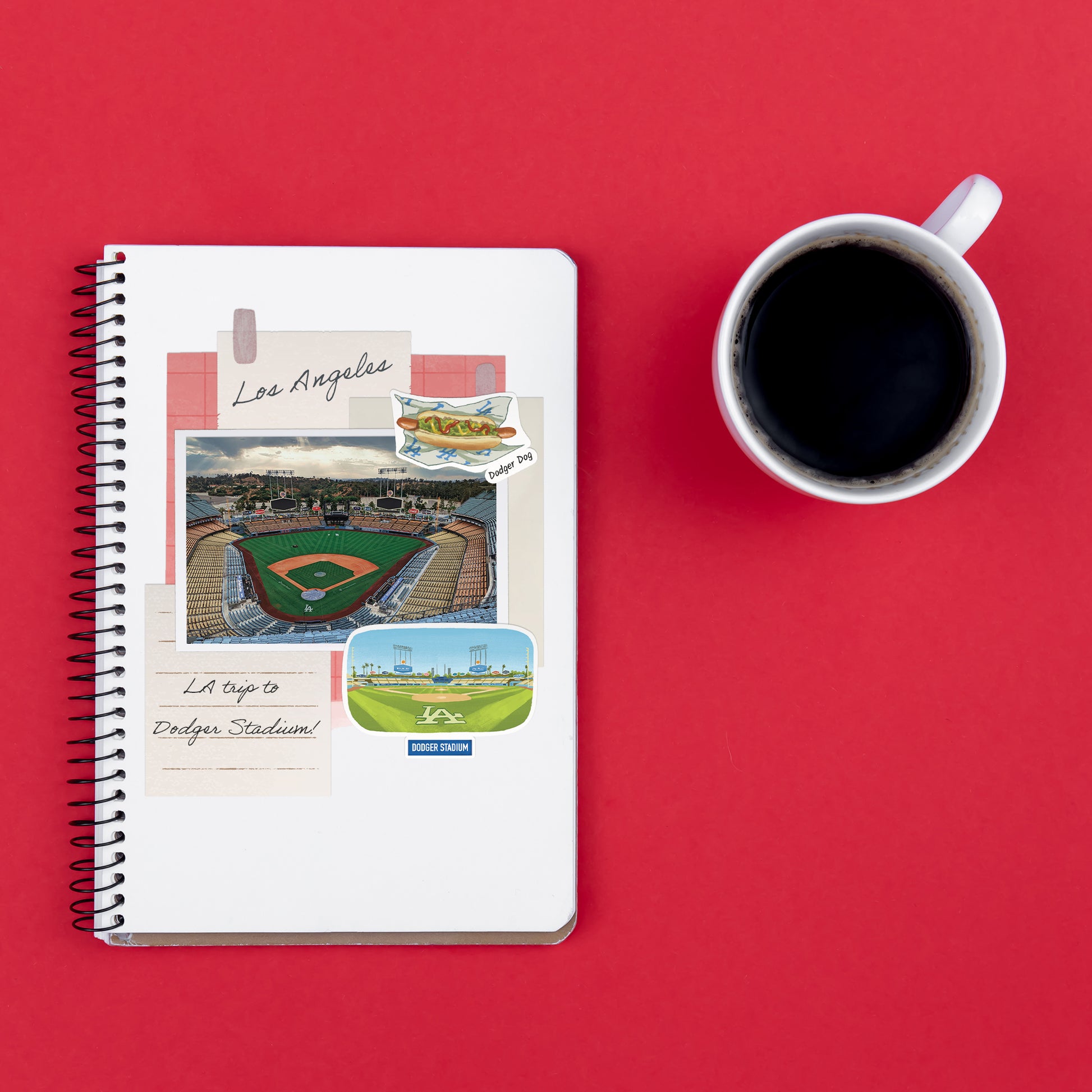 Lively Los Angeles Travel Stickers (28pcs)