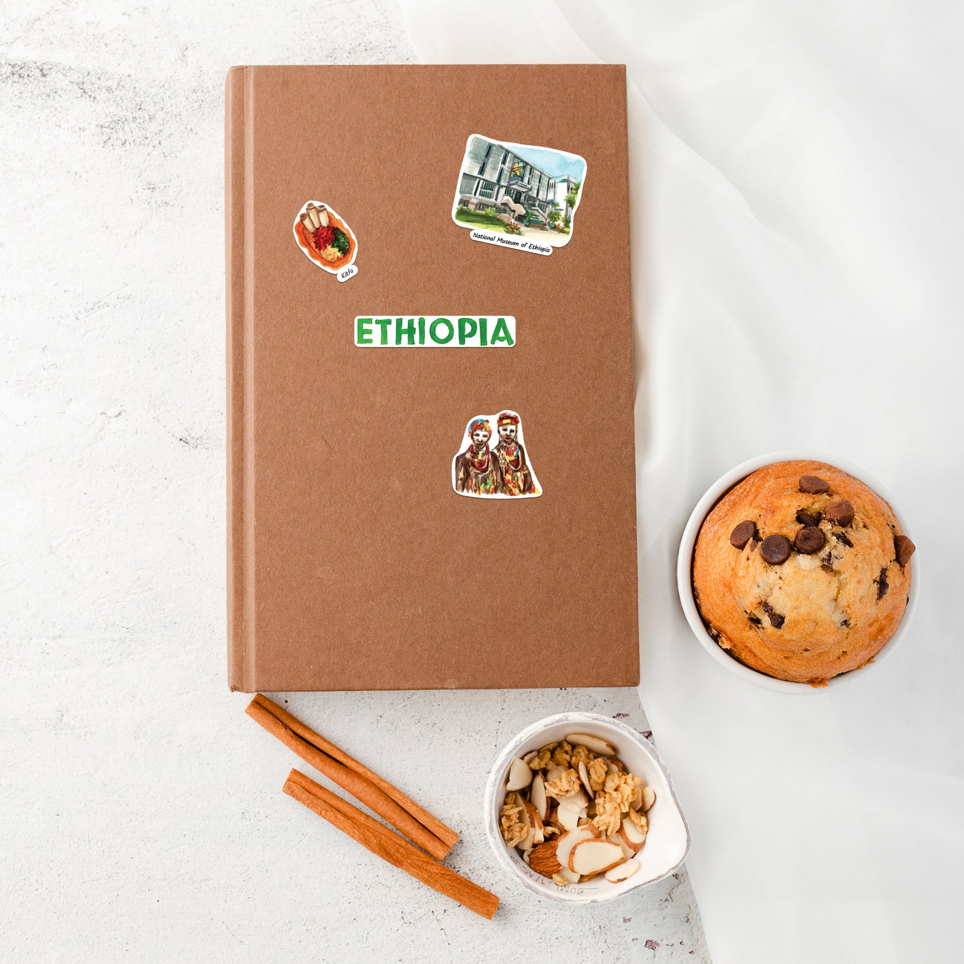Enchanting Ethiopia Travel Stickers (28pcs)