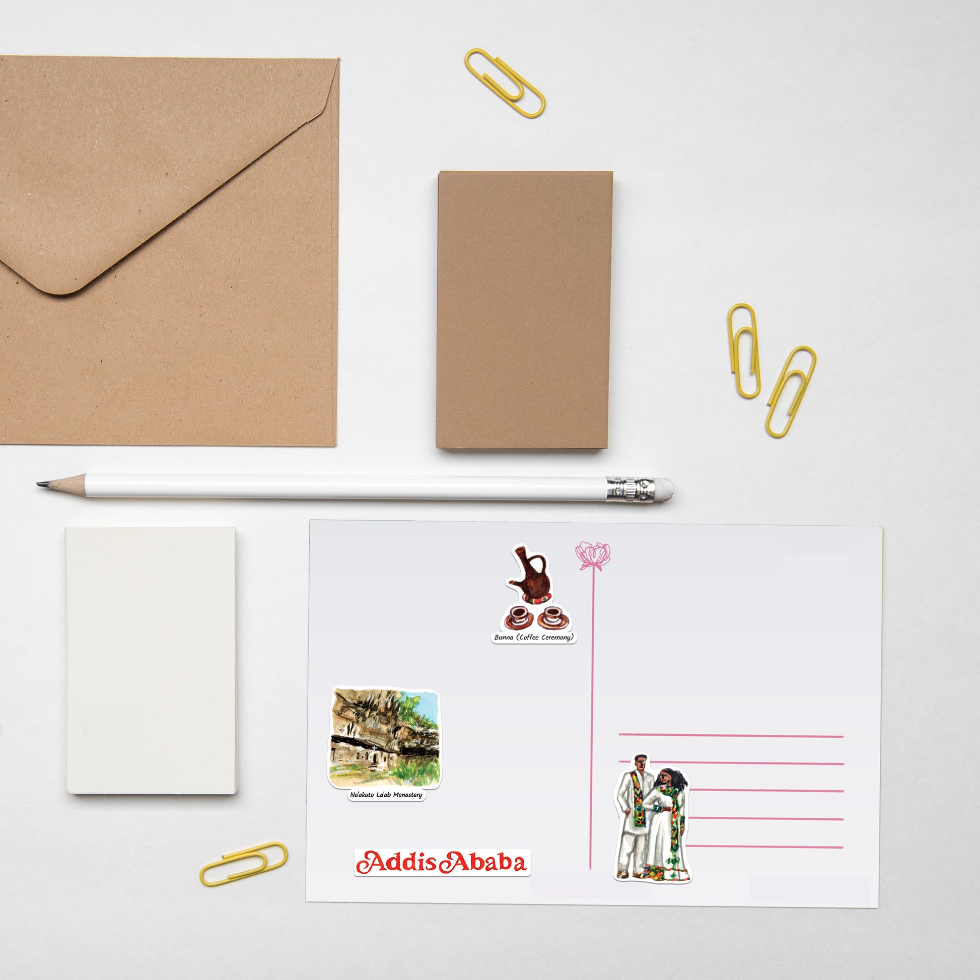 Enchanting Ethiopia Travel Stickers (28pcs)