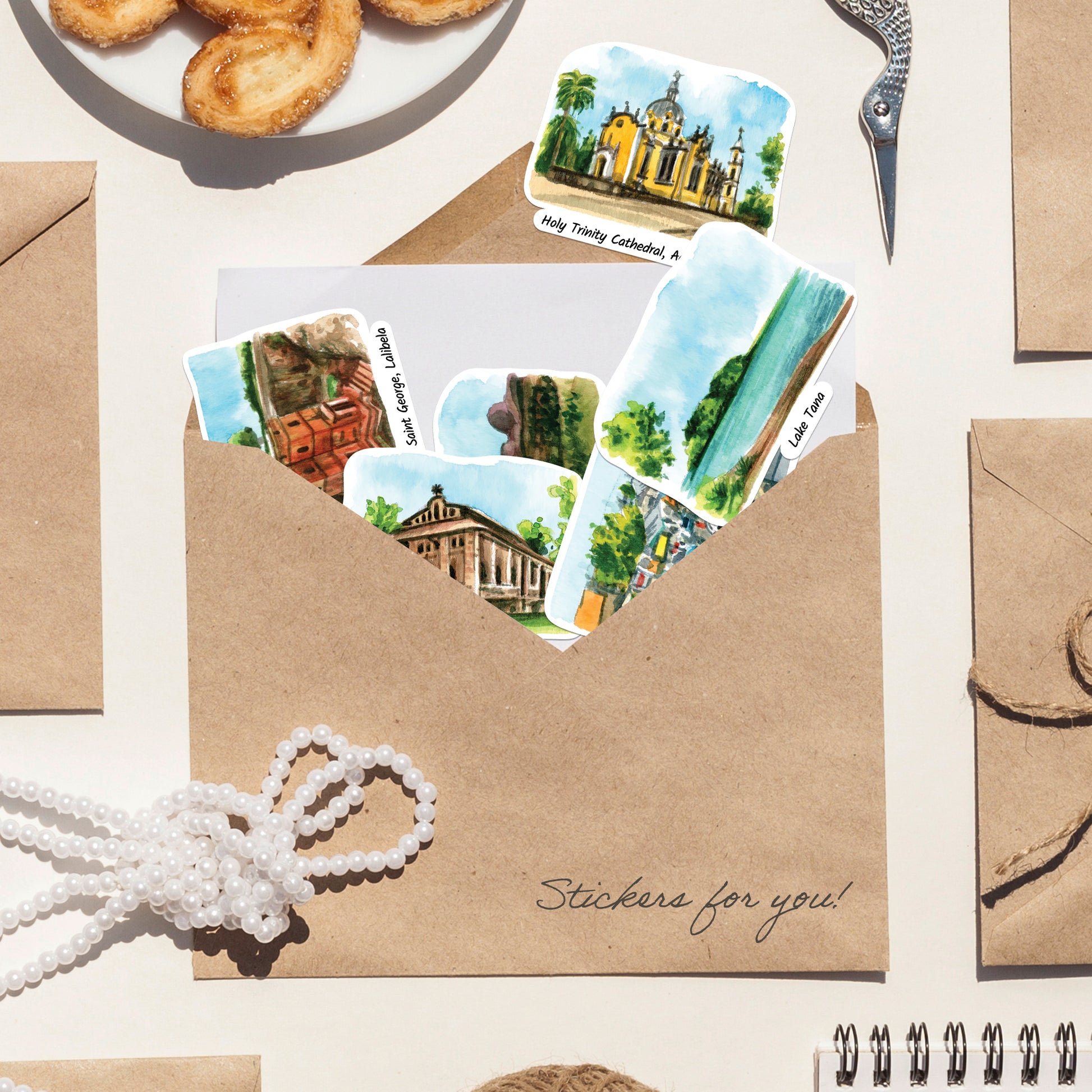 Enchanting Ethiopia Travel Stickers (28pcs)
