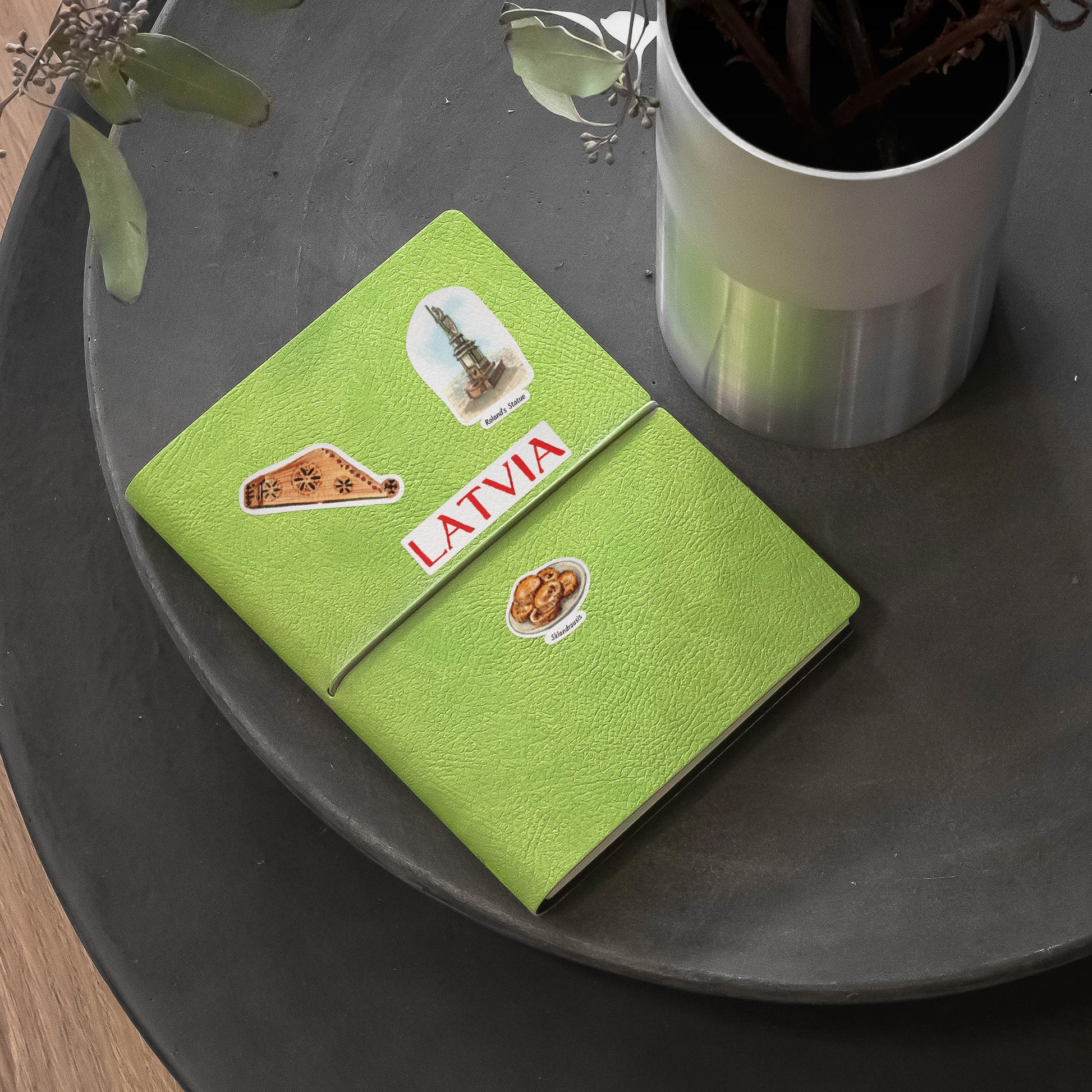 Leafy Latvia Travel Stickers (28pcs)