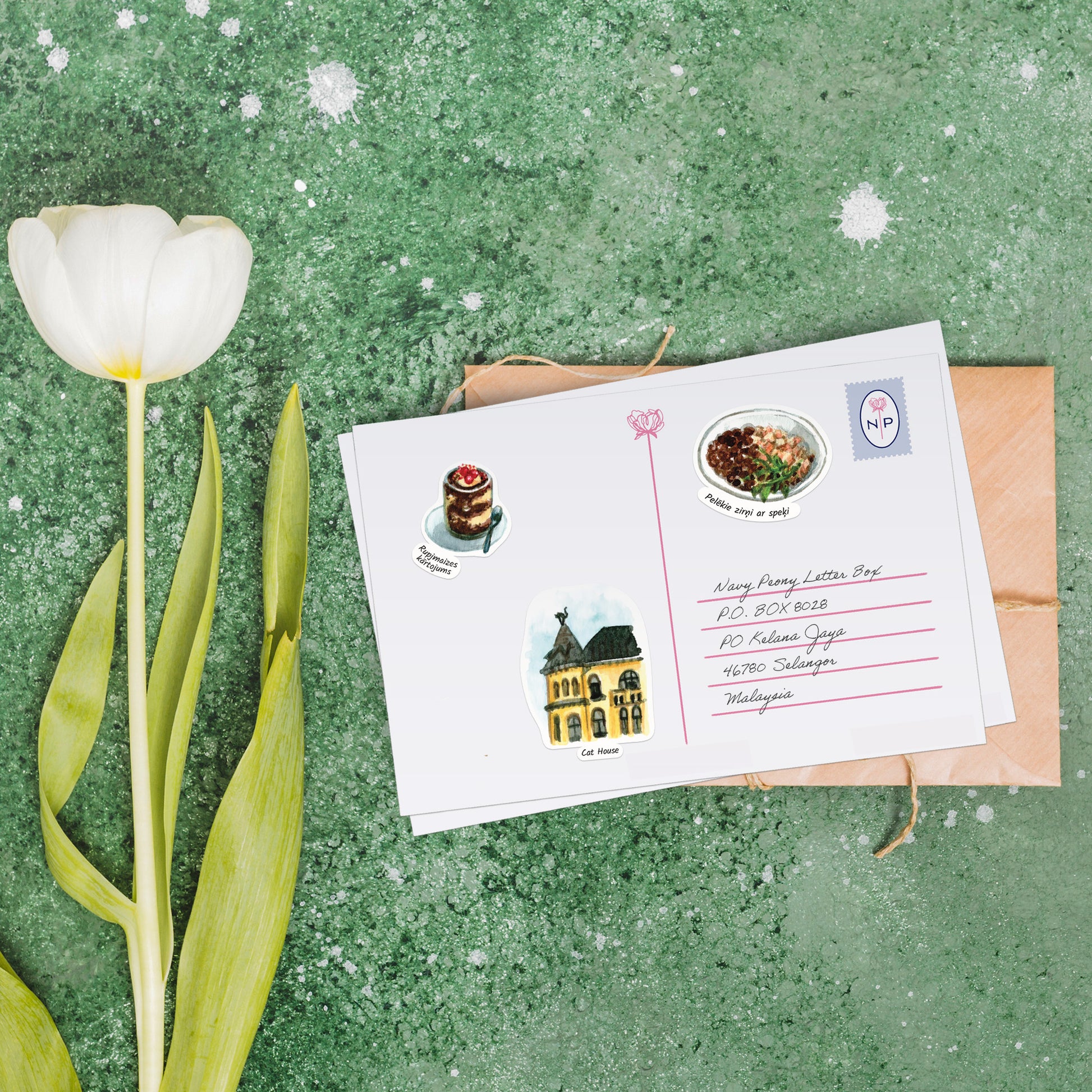 Leafy Latvia Travel Stickers (28pcs)