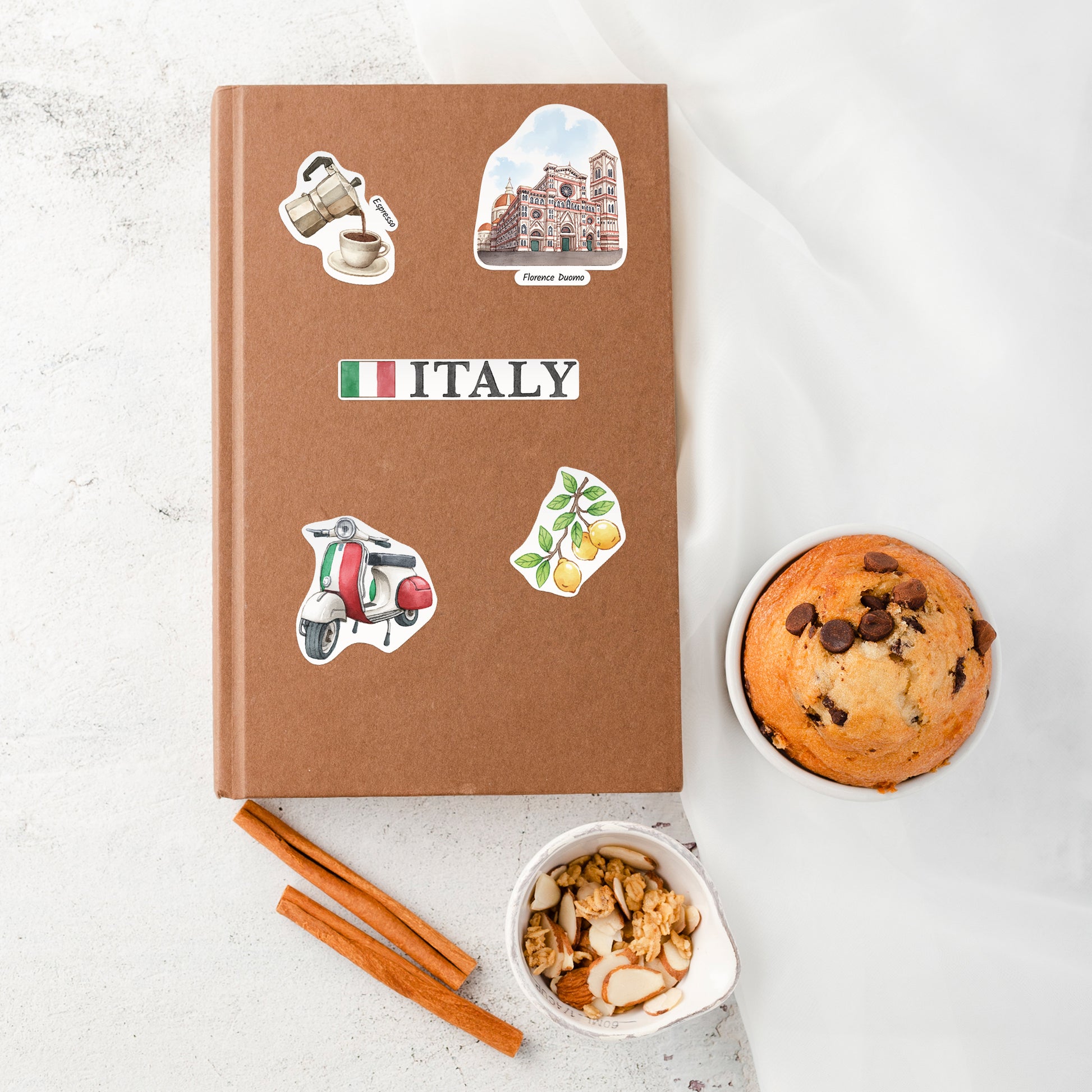 Indulgent Italy Travel Stickers (28pcs)
