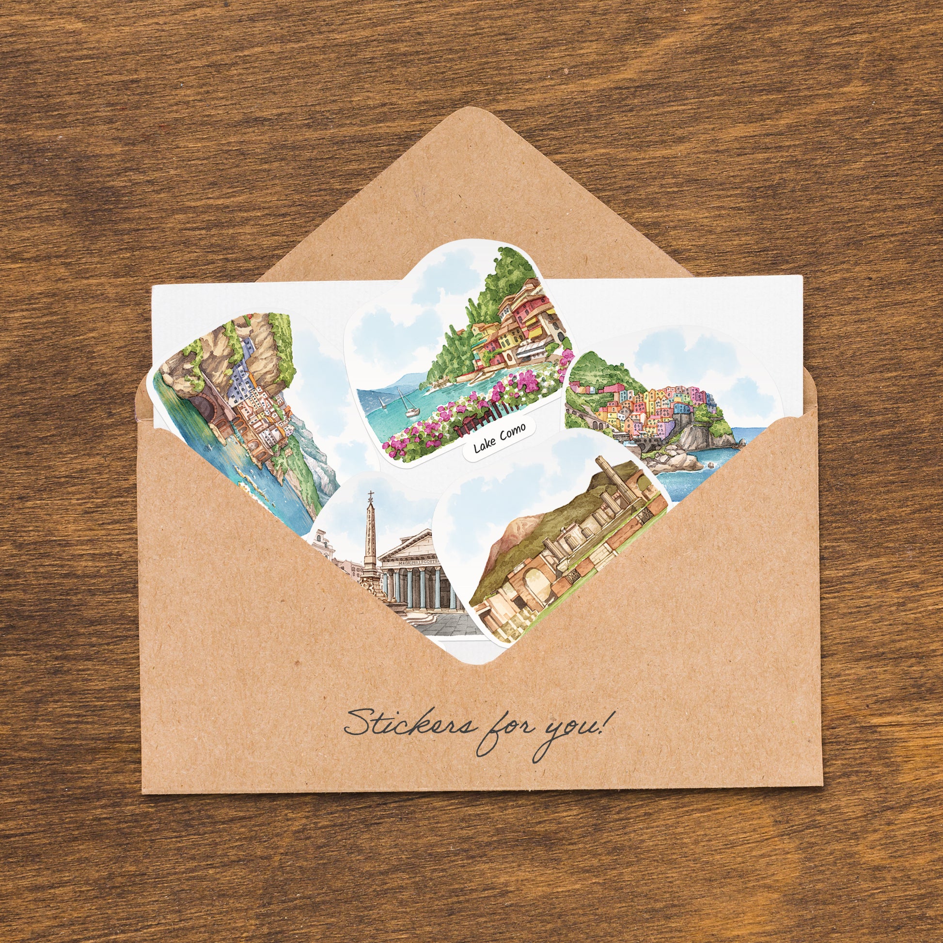 Indulgent Italy Travel Stickers (28pcs)
