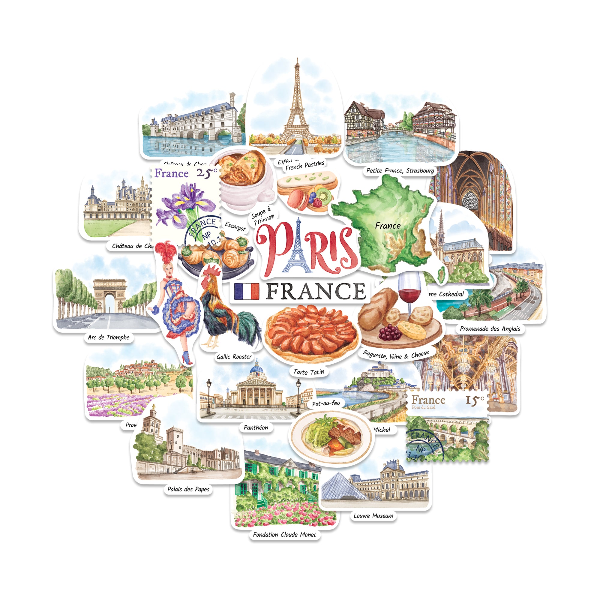 Fabled France Statement Stickers (28pcs)
