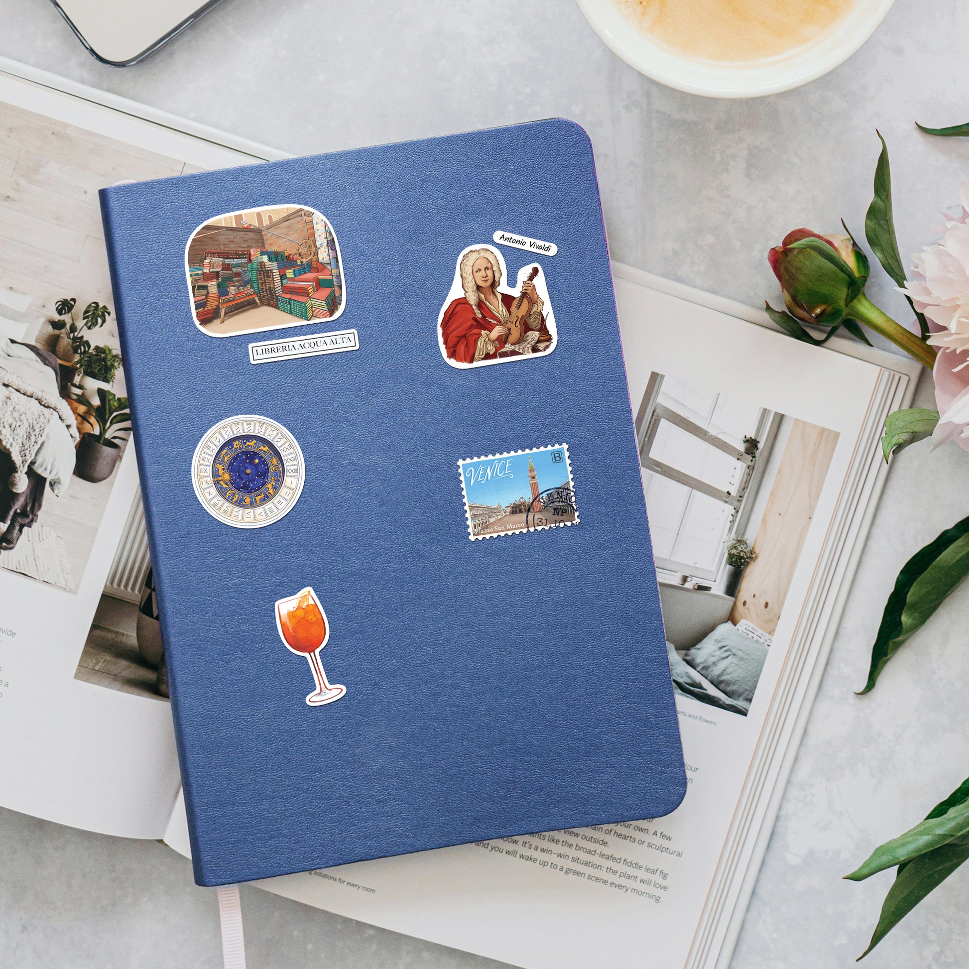 Velvety Venice Travel Stickers (28pcs)