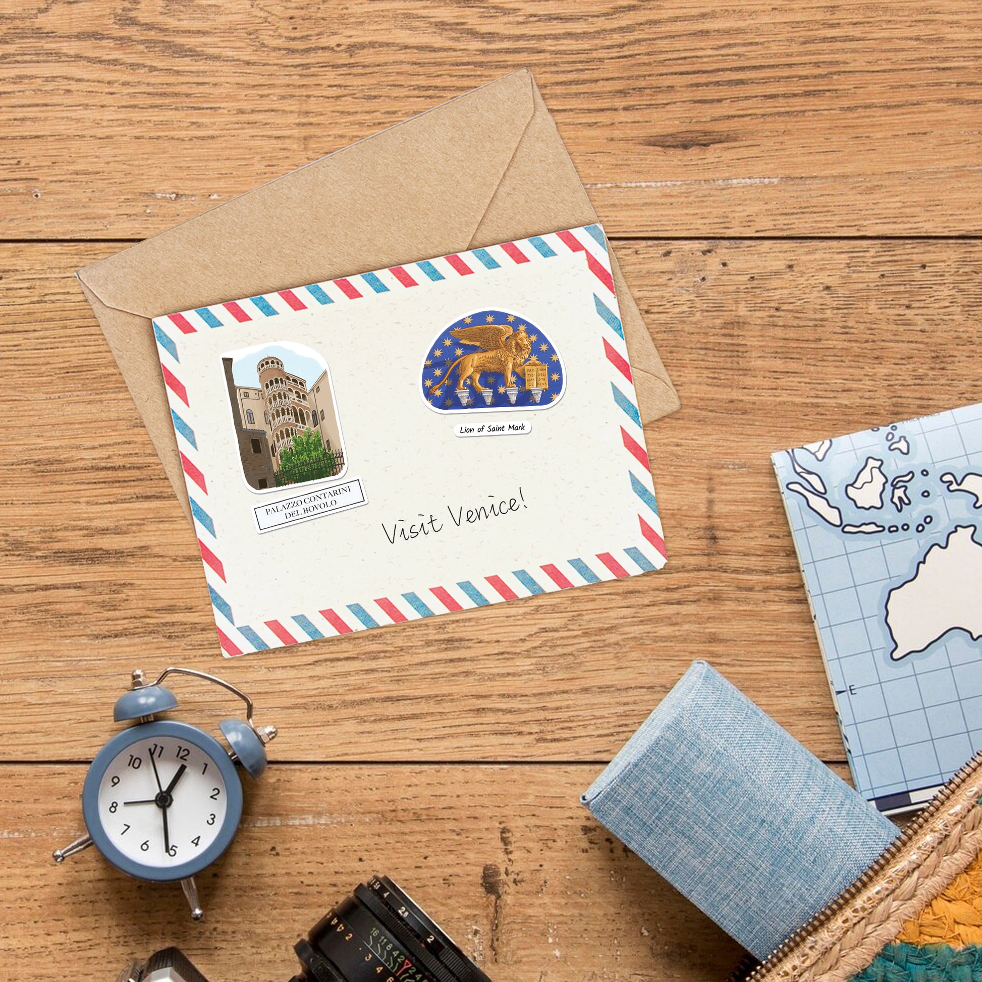 Velvety Venice Travel Stickers (28pcs)