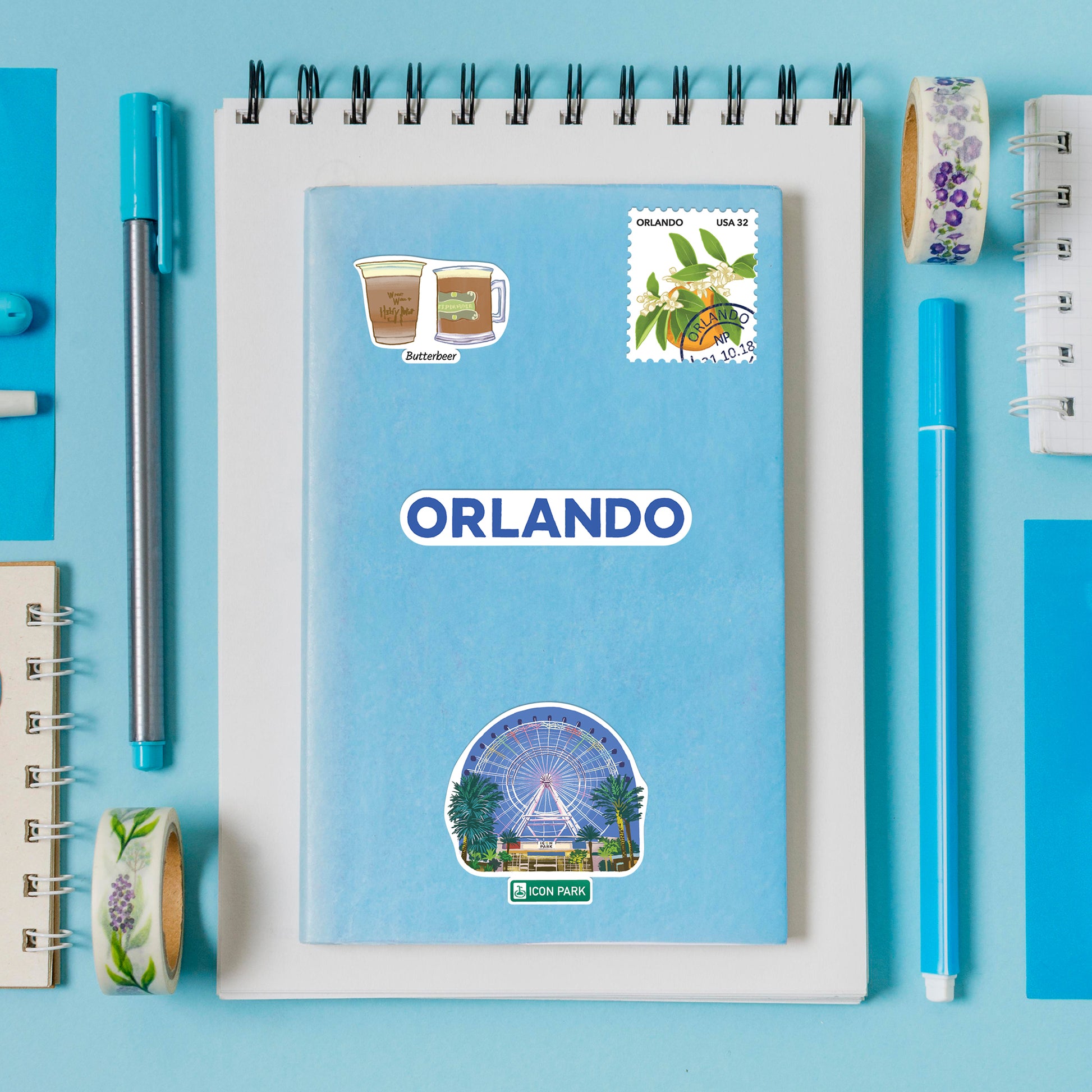 Magical Orlando Travel Stickers (28pcs)