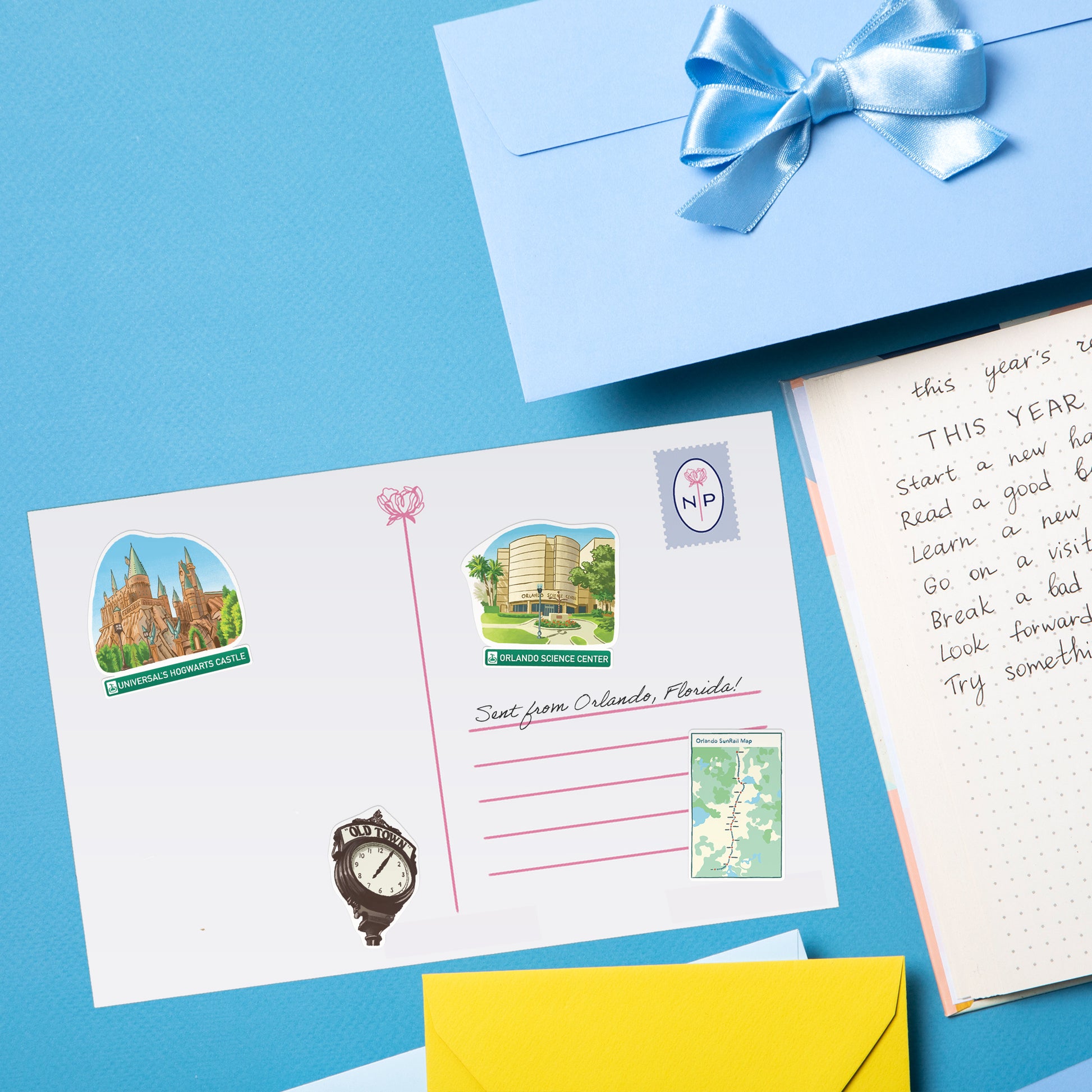 Magical Orlando Travel Stickers (28pcs)