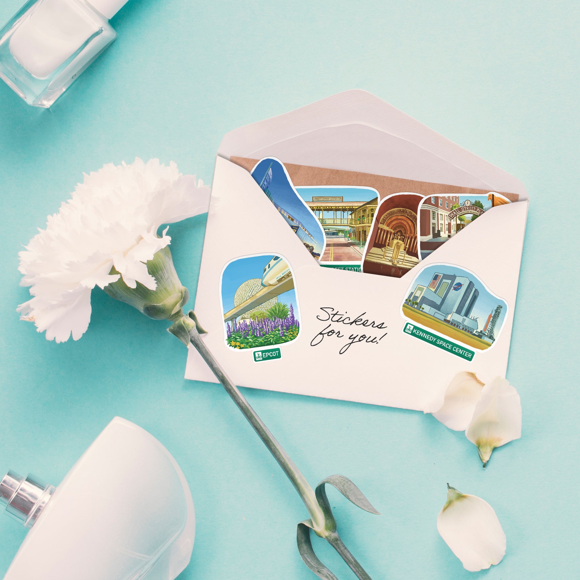 Magical Orlando Travel Stickers (28pcs)