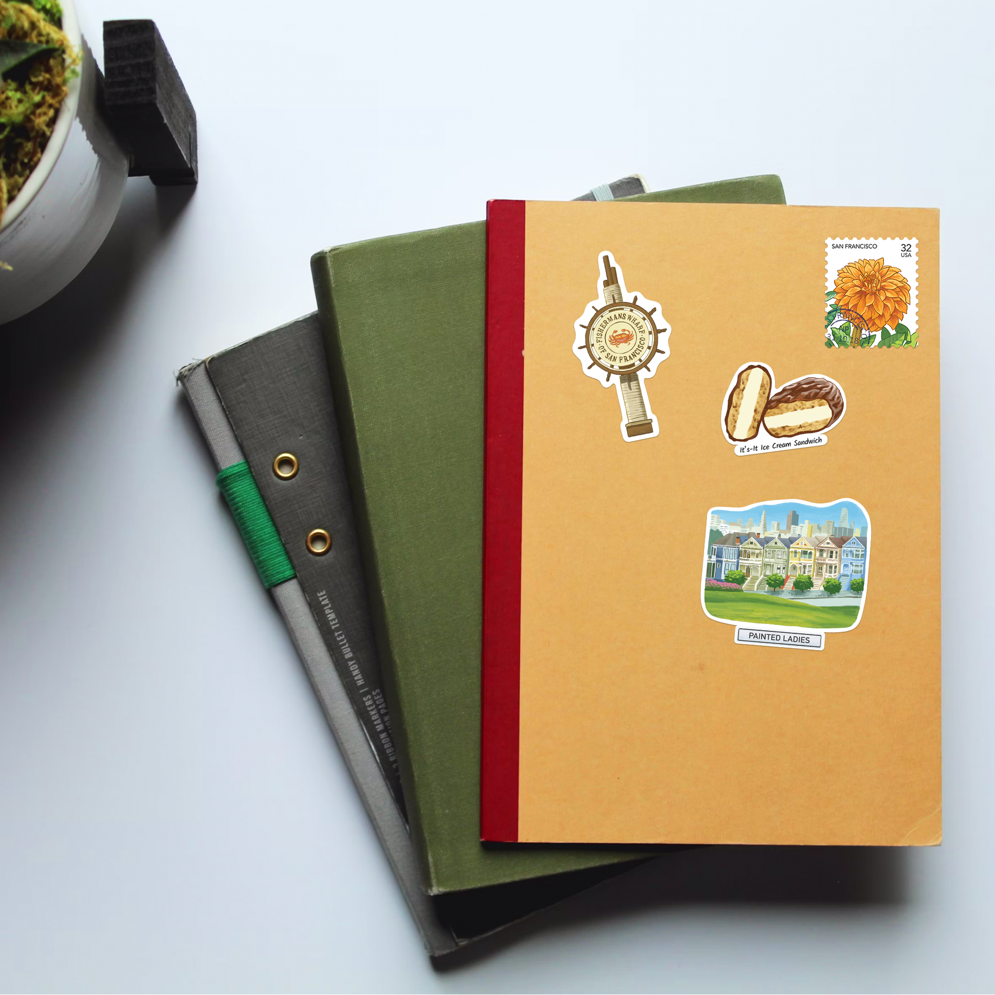 Serene San Francisco Travel Stickers (28pcs)