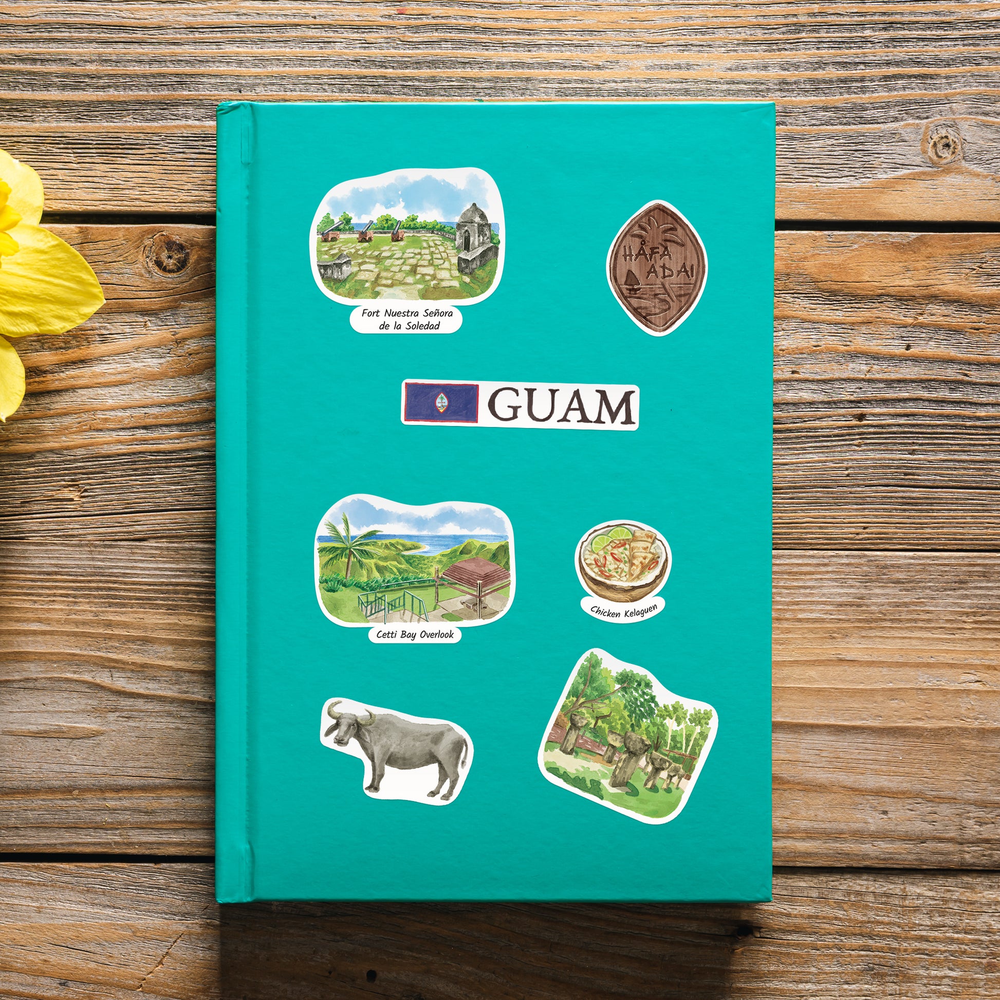 Gentle Guam Travel Stickers (28pcs)