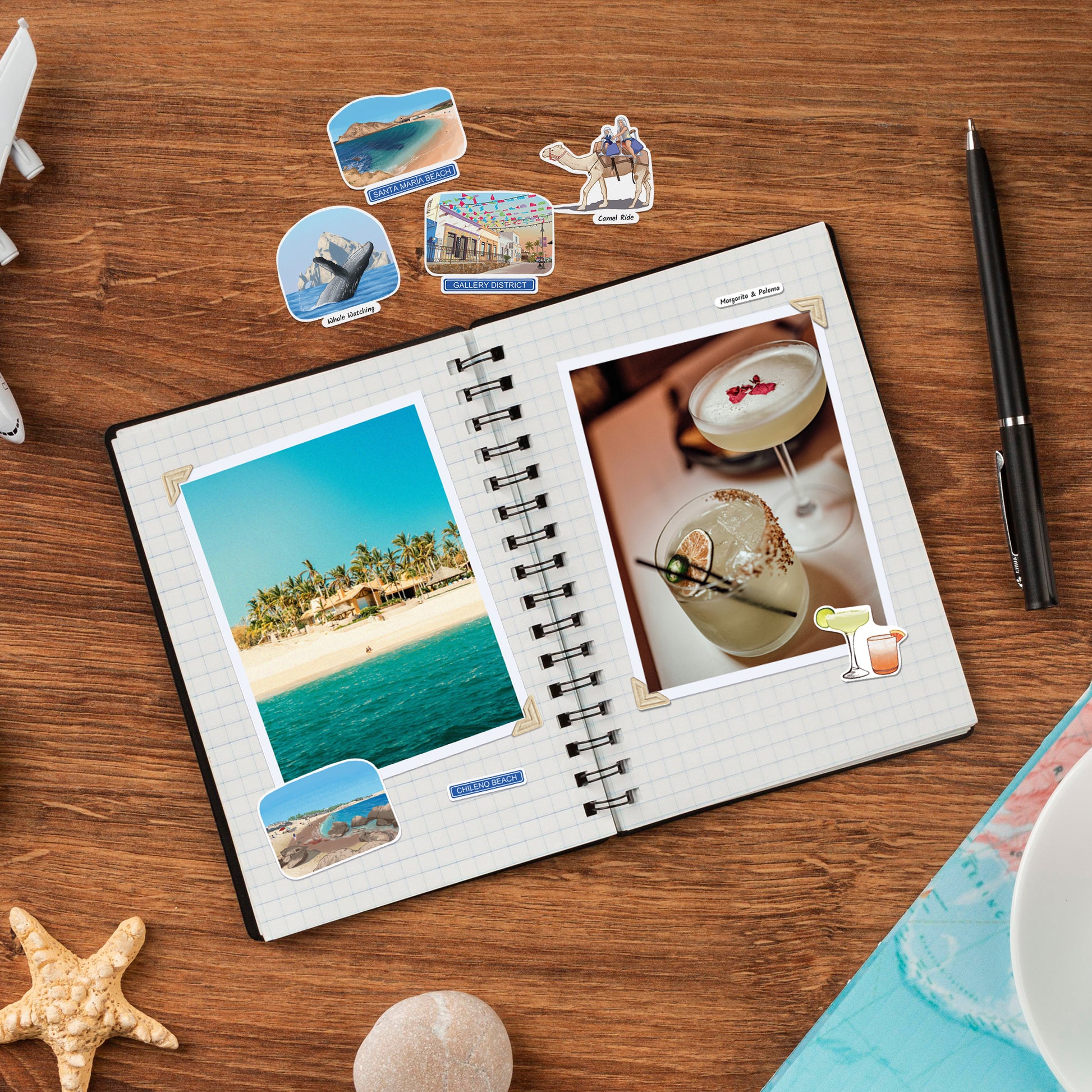 Cherished Cabo Travel Stickers (28pcs)