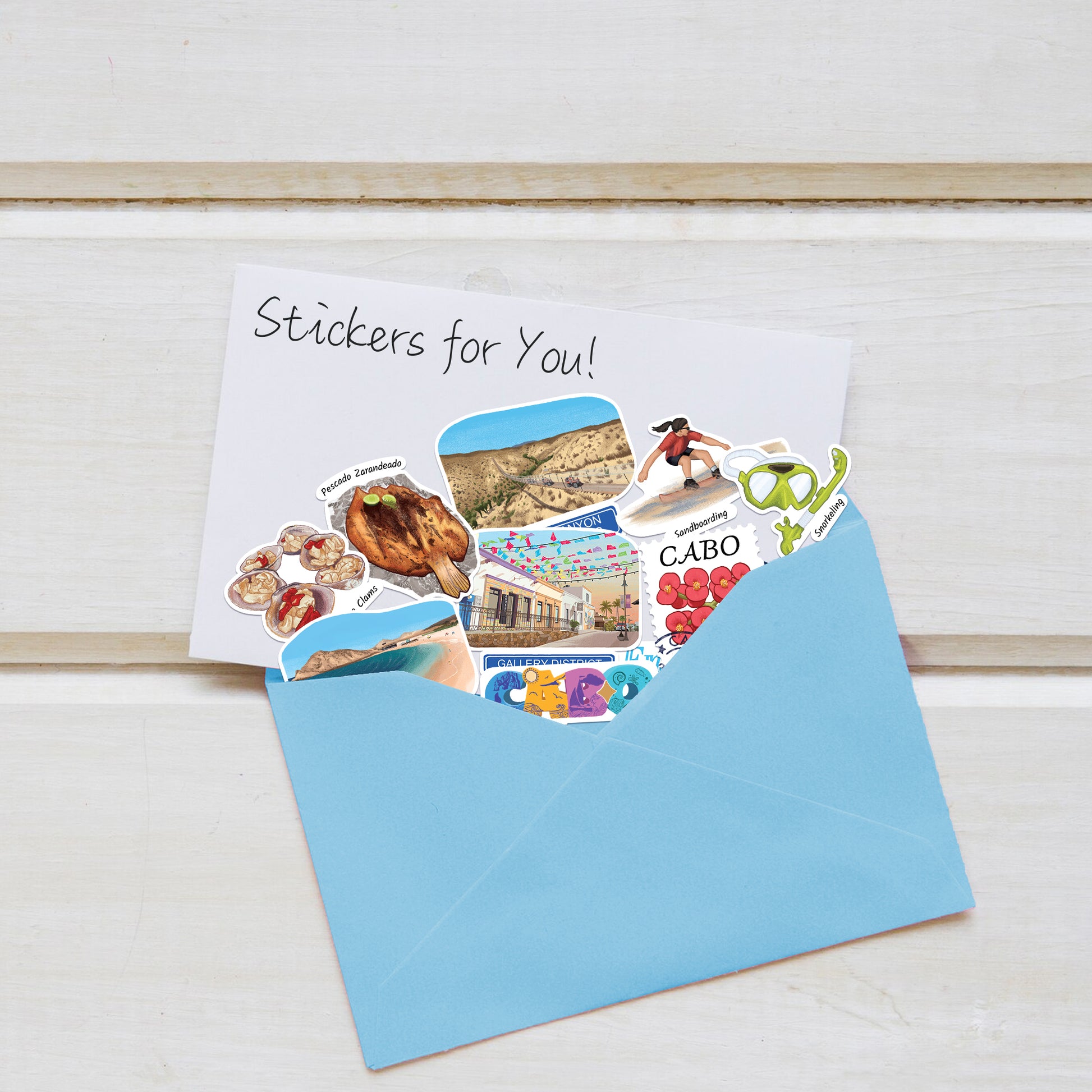 Cherished Cabo Travel Stickers (28pcs)