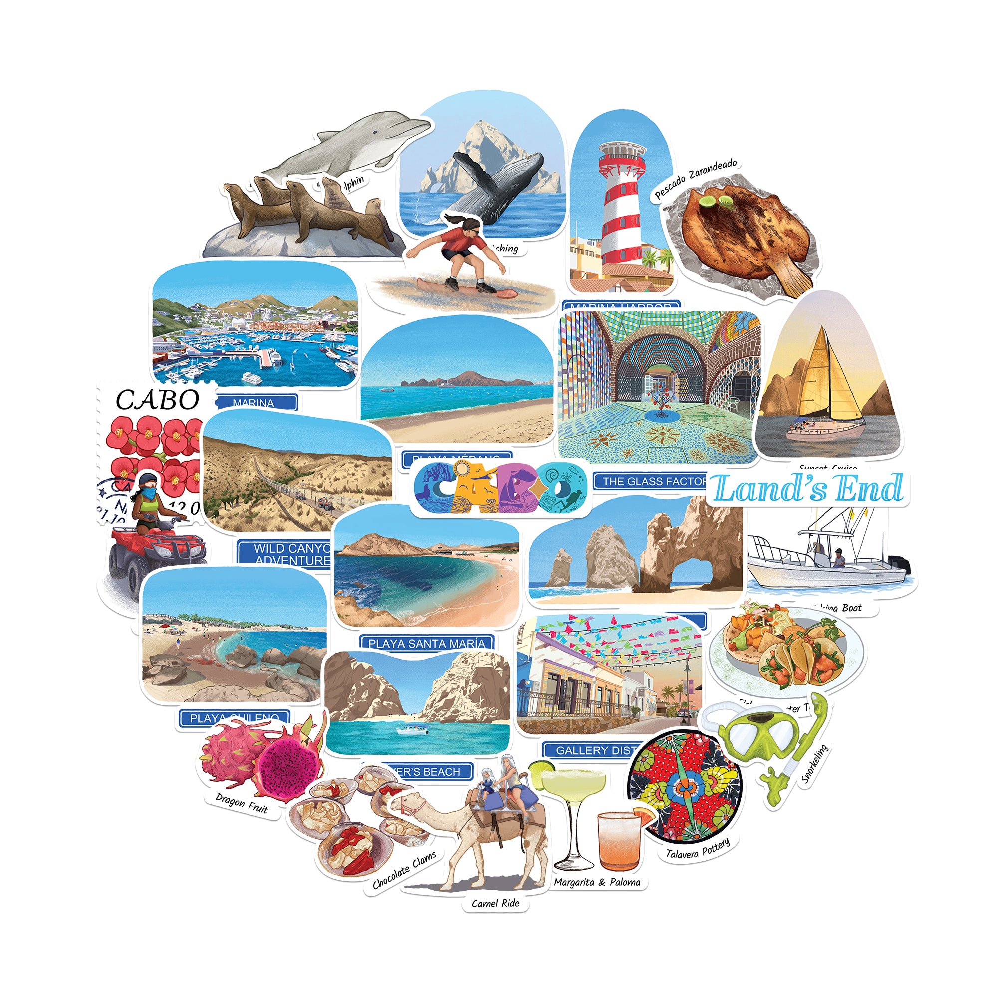 Cherished Cabo Statement Stickers (28pcs)
