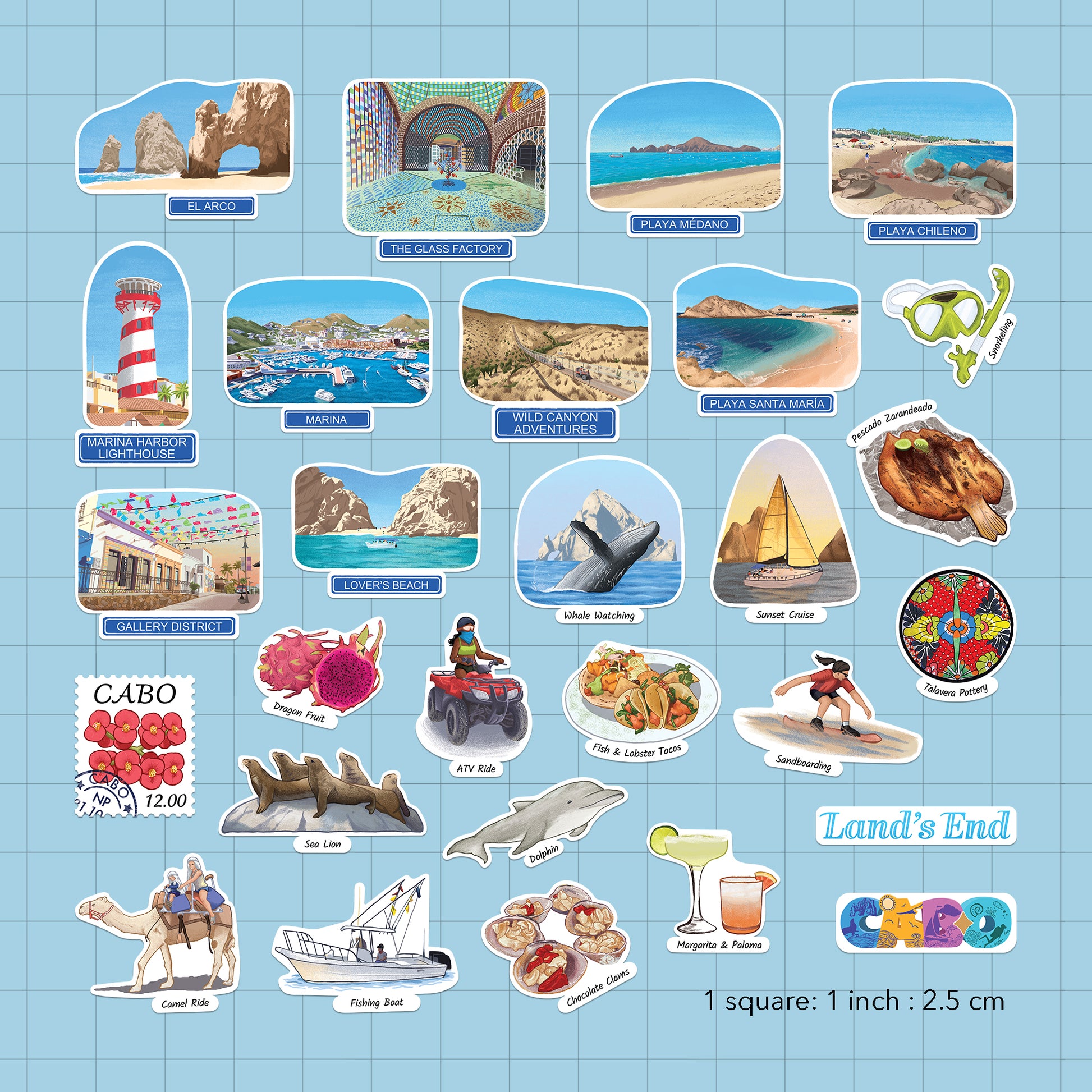 Cherished Cabo Statement Stickers (28pcs)