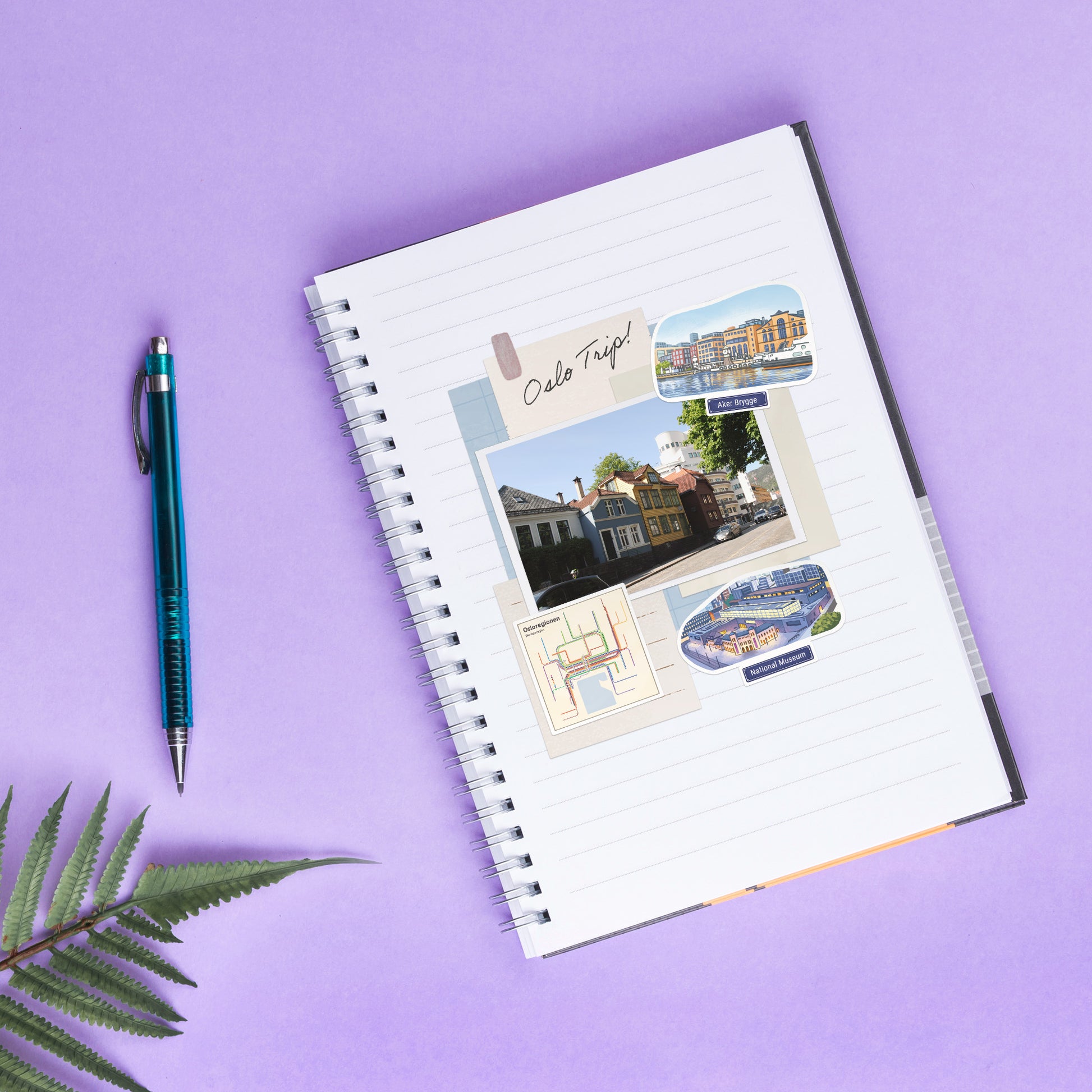 Opaline Oslo Travel Stickers (28pcs)