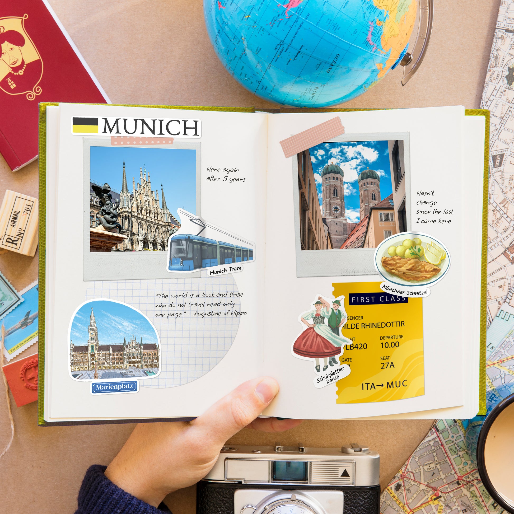 Majestic Munich Travel Stickers (28pcs)