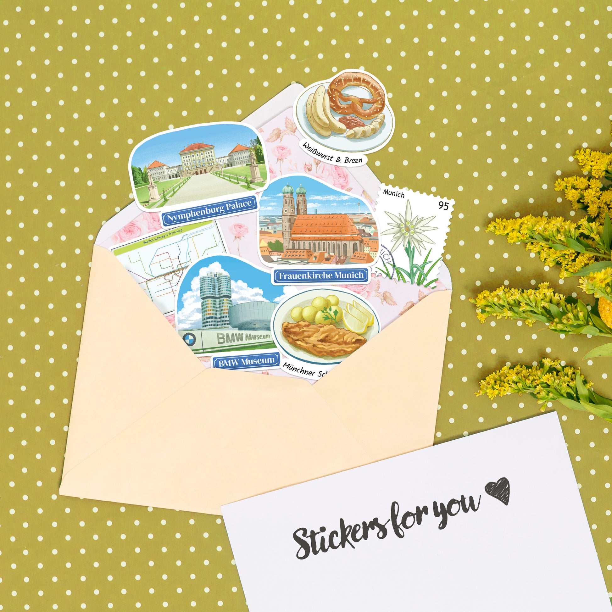 Majestic Munich Travel Stickers (28pcs)