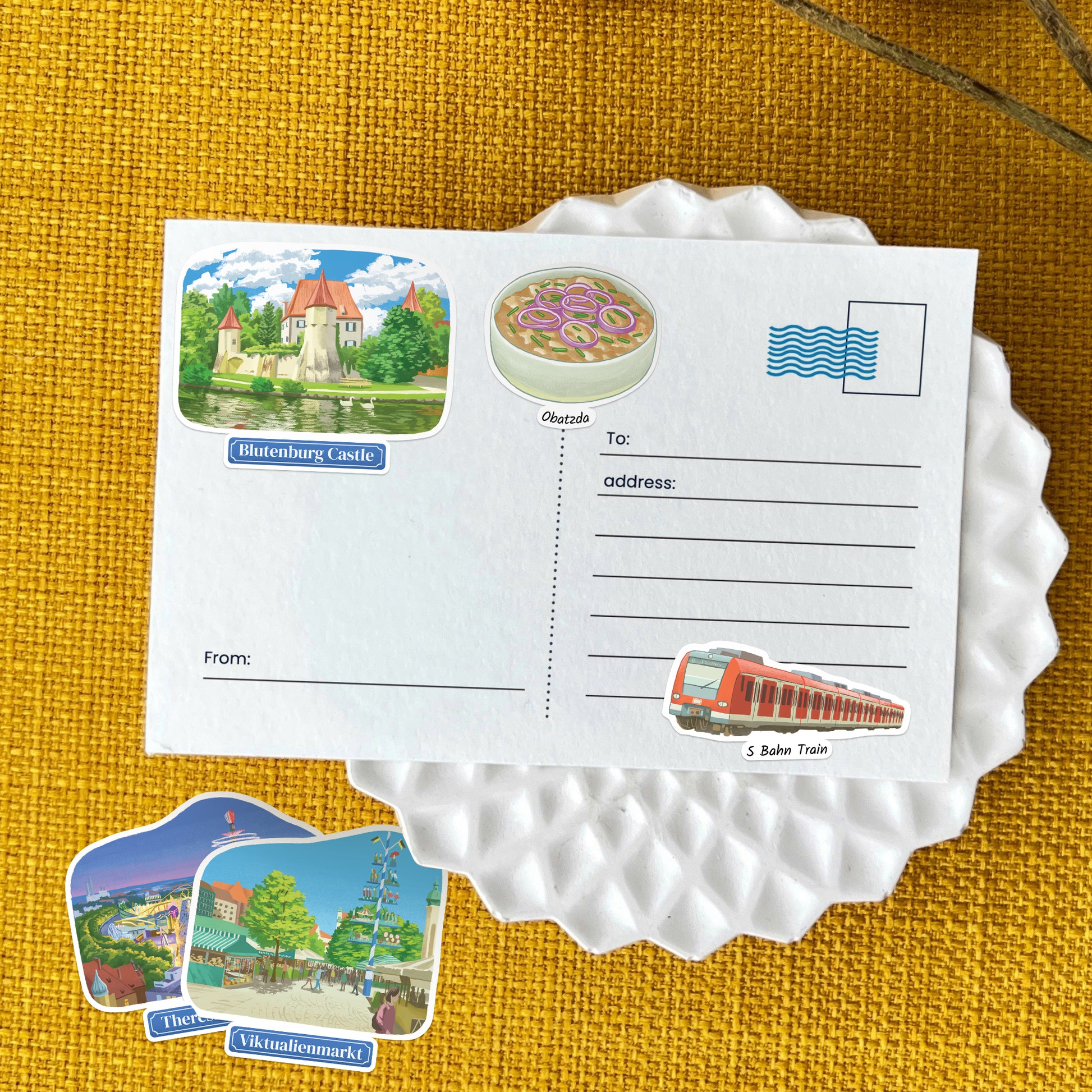 Majestic Munich Travel Stickers (28pcs)
