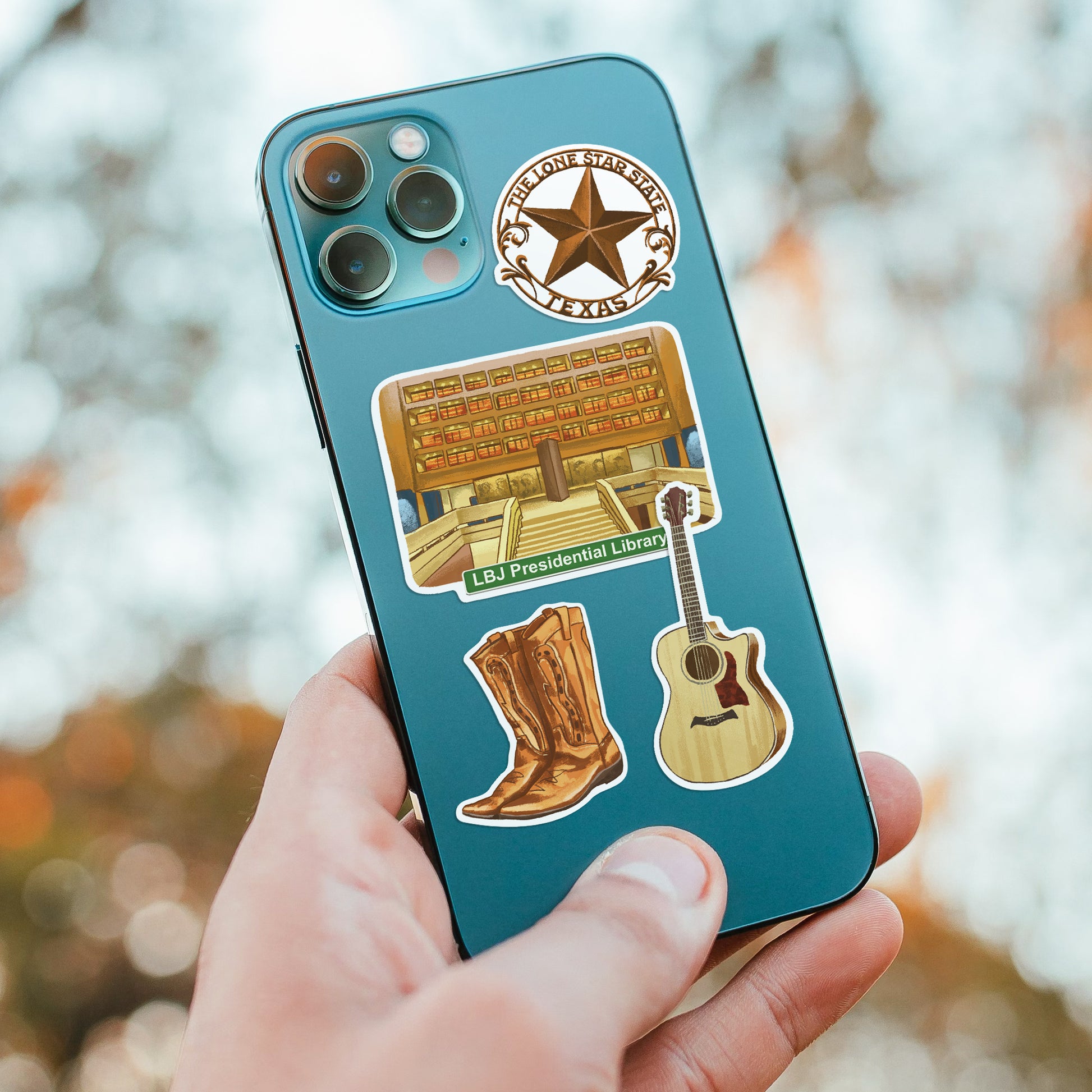 Thrilling Texas State Travel Stickers (28 pcs)