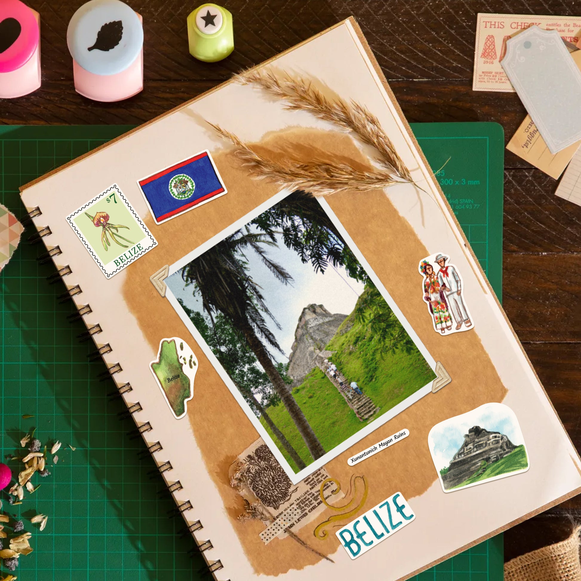 Breezy Belize Travel Stickers (28pcs)