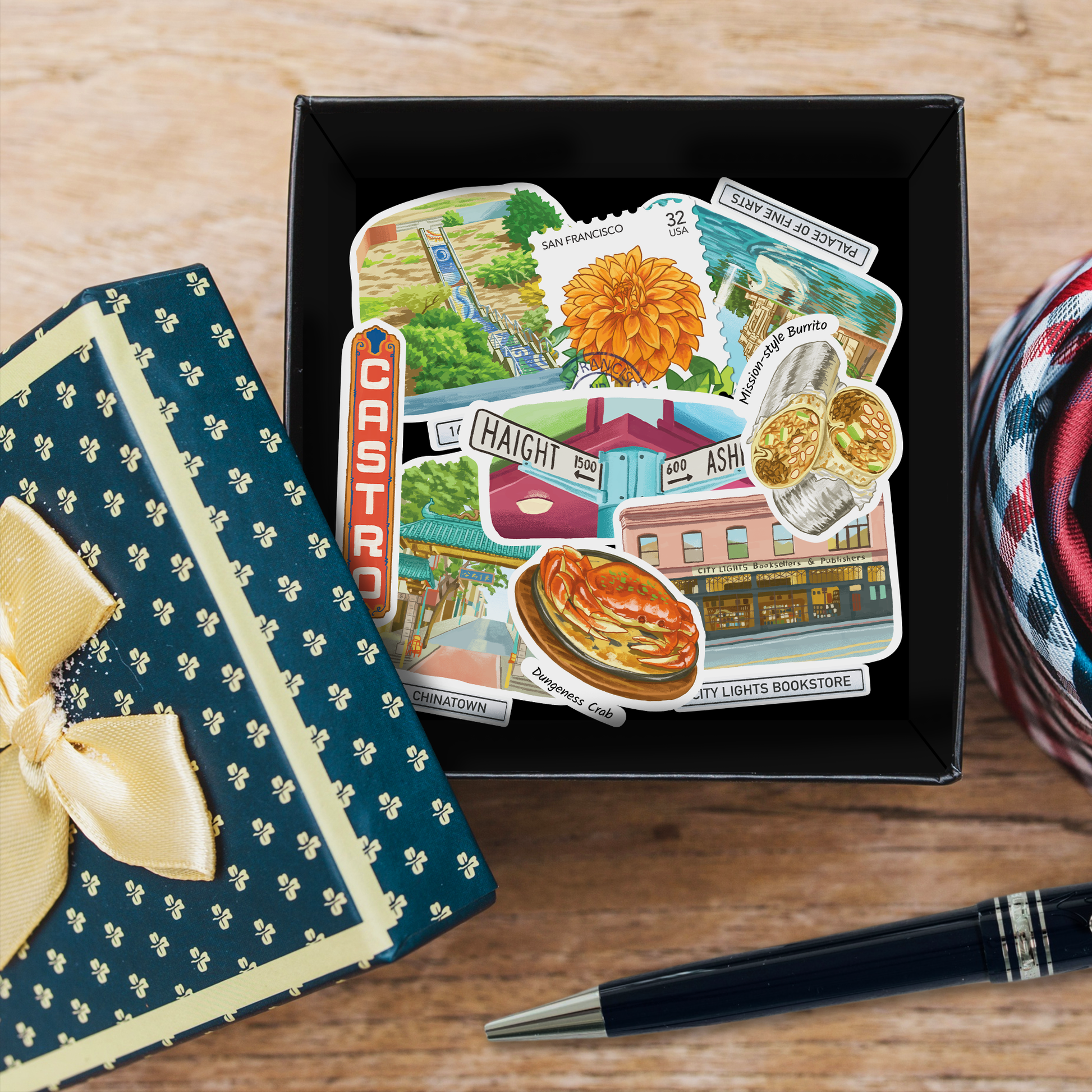 Serene San Francisco Statement Stickers (28pcs)