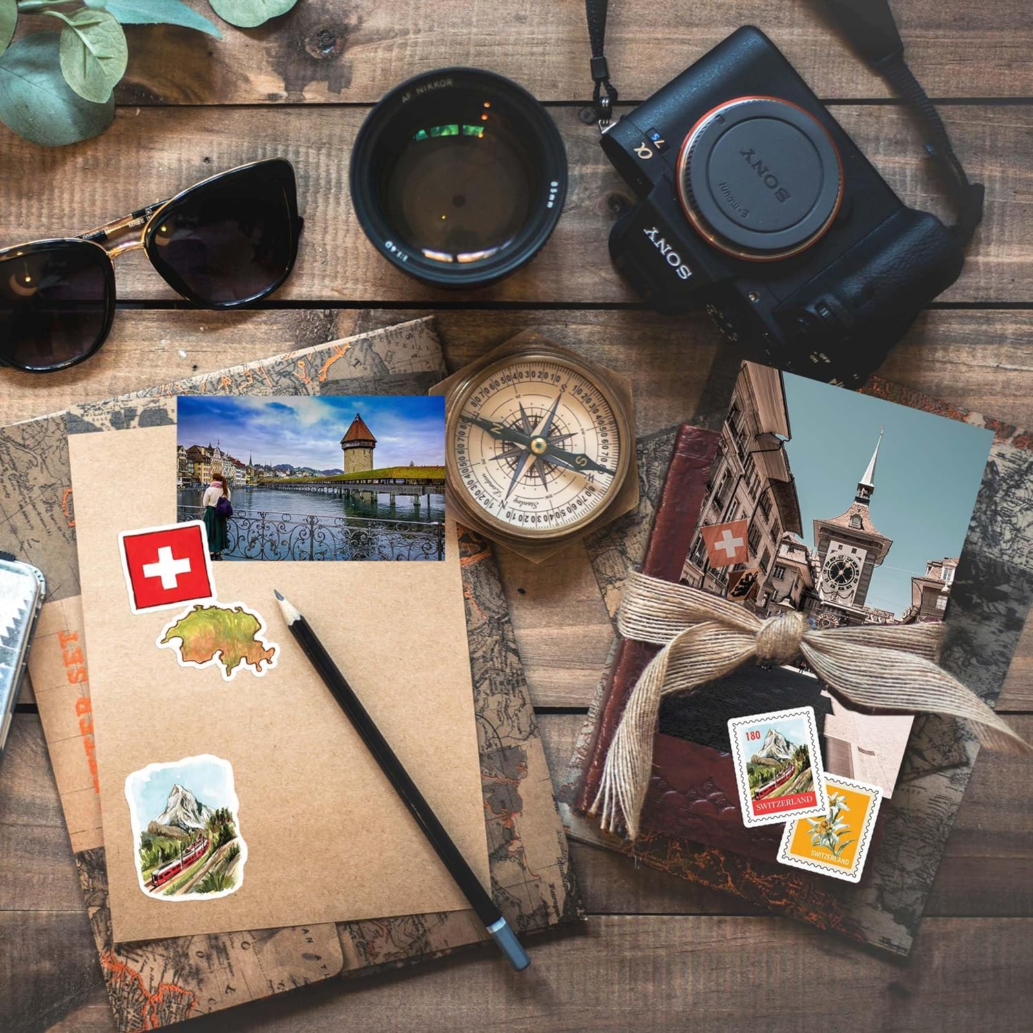 Stunning Switzerland Travel Stickers (31pcs)