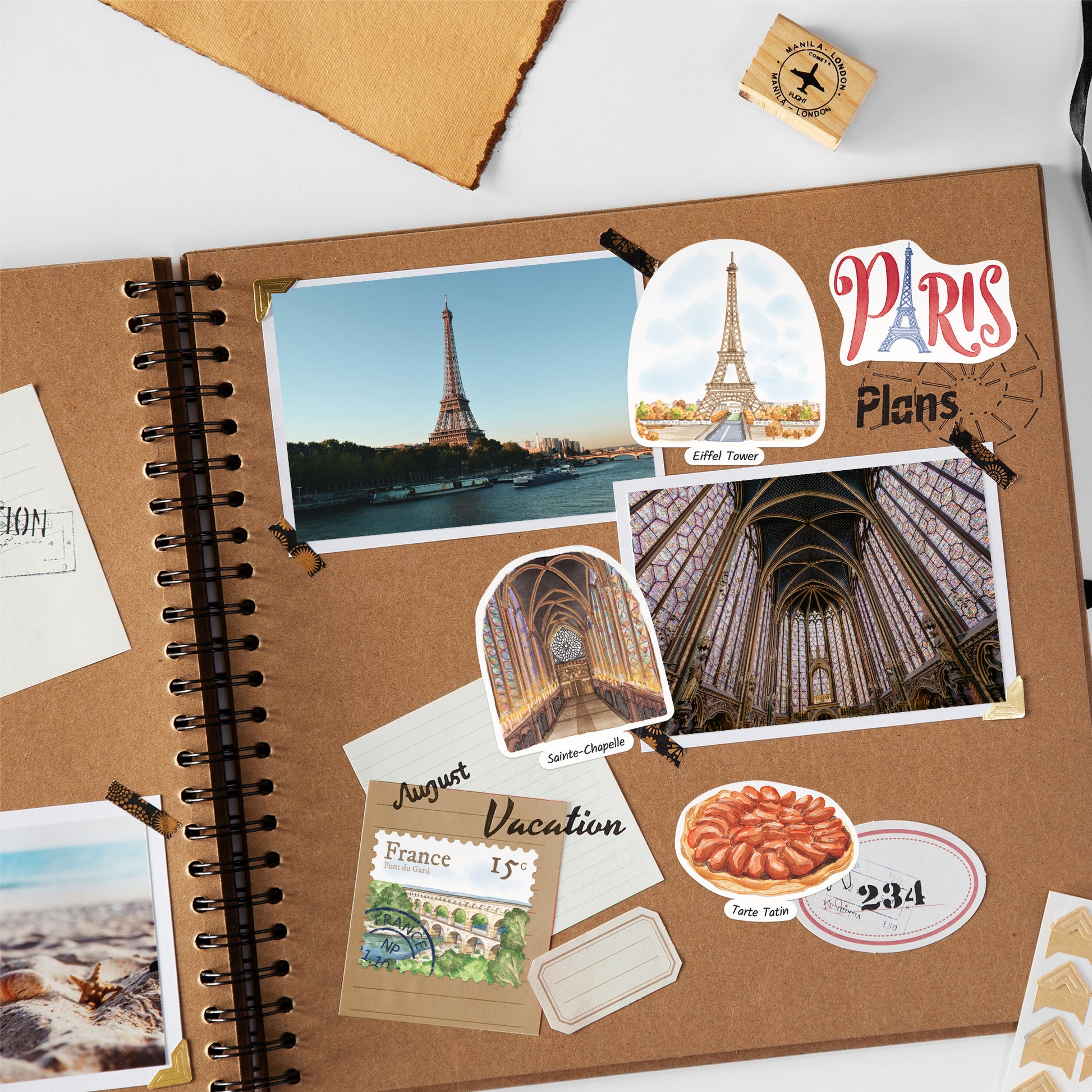 Fabled France Travel Stickers (28pcs)