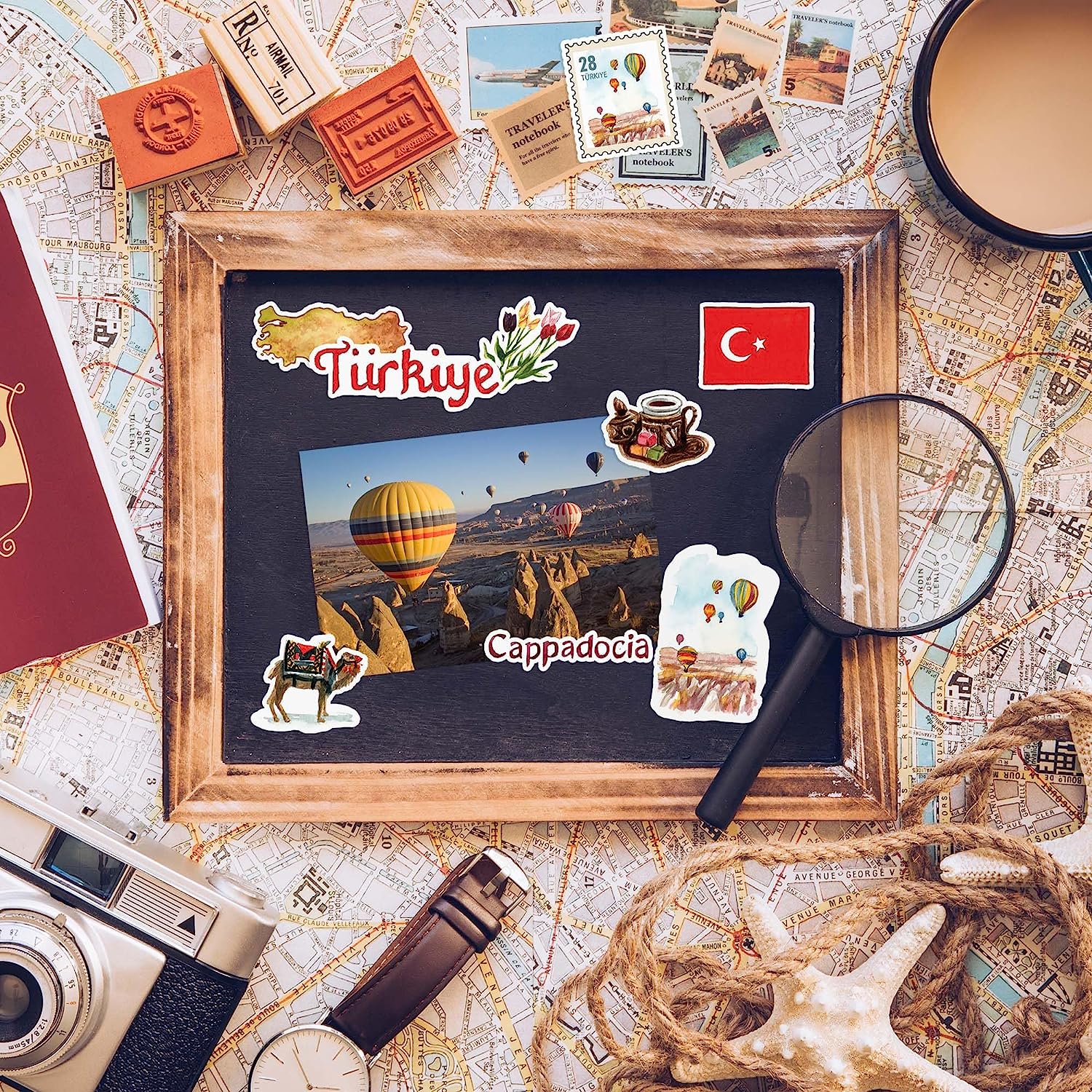 Tantalizing Turkiye Travel Stickers (31 Pieces)