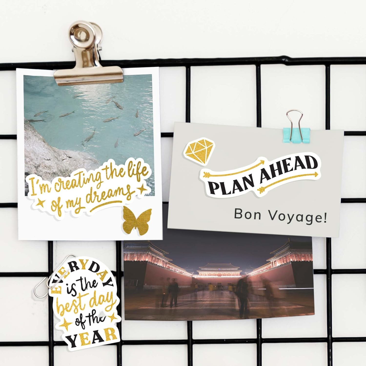 Bloom & Grow Vision Board Stickers (340 Stickers, 8 Sheets)