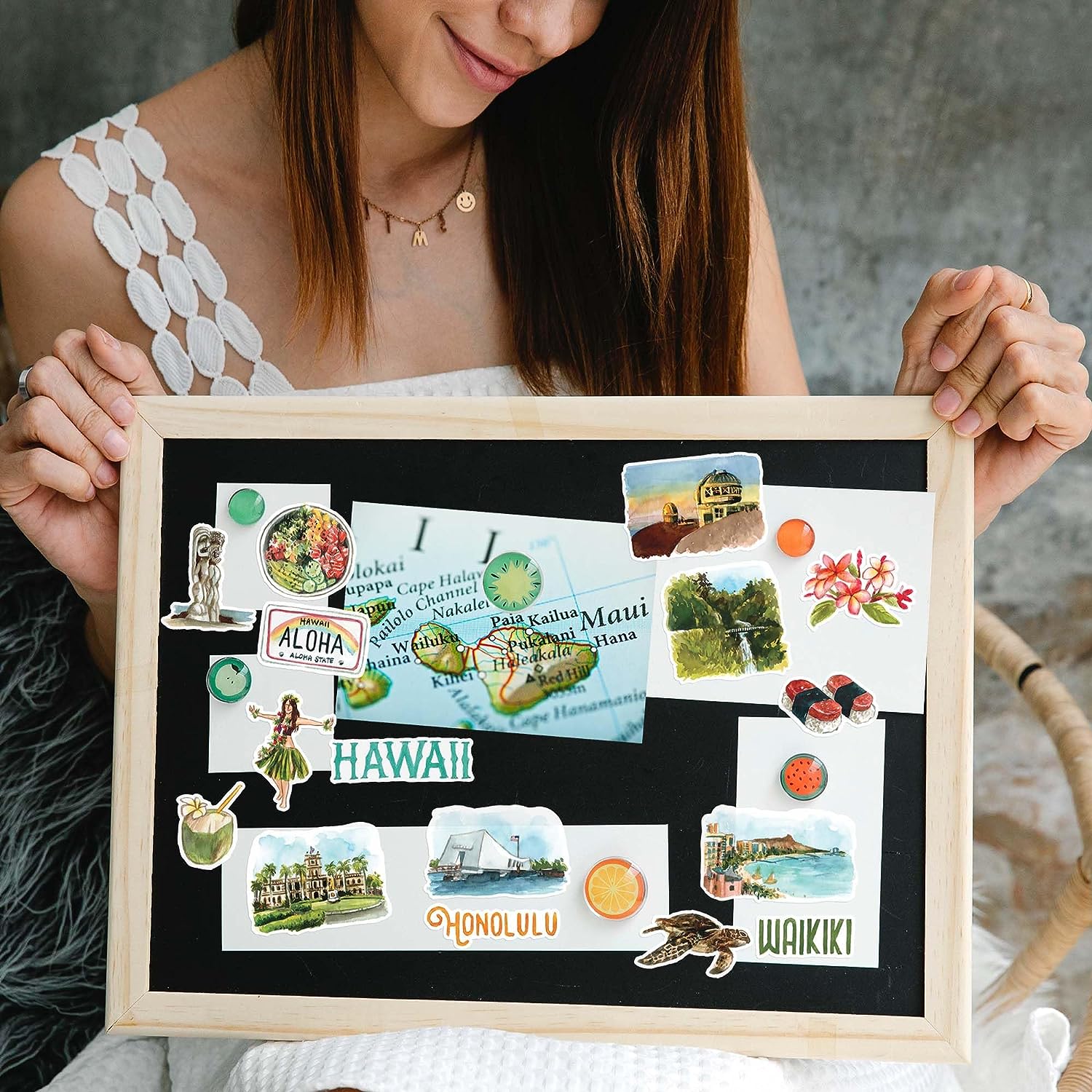 Exotic Hawaii State Travel Stickers (31pcs)
