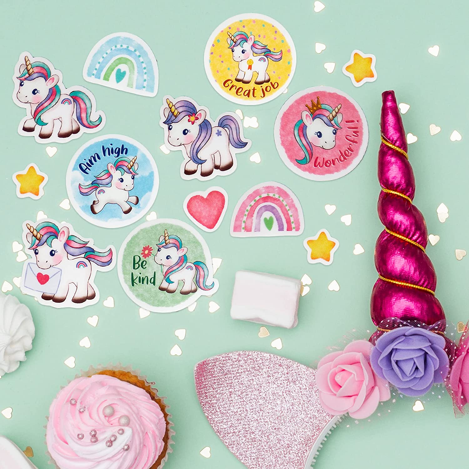 Unicorn Sticker Bundle (100+ Pieces)