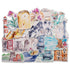 Navy Peony Blooming Netherlands Holland Travel Stickers (22 pcs) - Navy Peony
