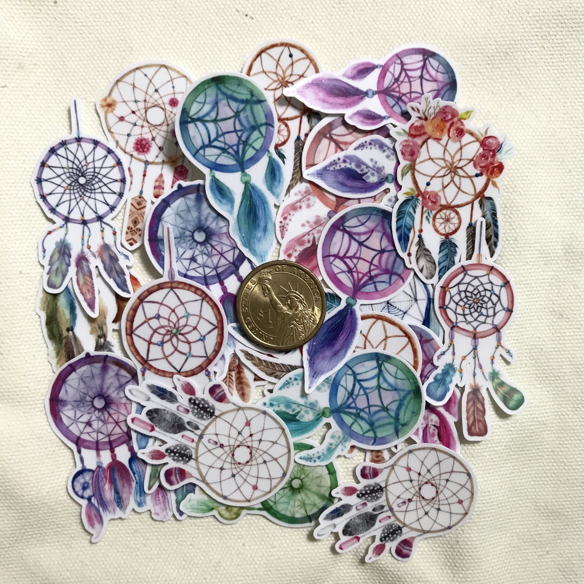 Navy Peony Dreamy Boho Stickers Bundle Set (44 pcs) - Navy Peony