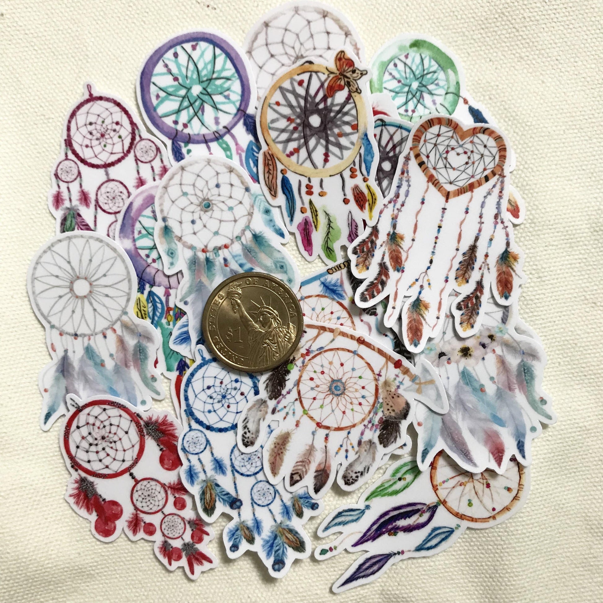 Navy Peony Dreamy Boho Stickers Bundle Set (44 pcs) - Navy Peony