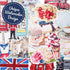 Navy Peony Eccentric England Travel Stickers (20 pcs) - Navy Peony