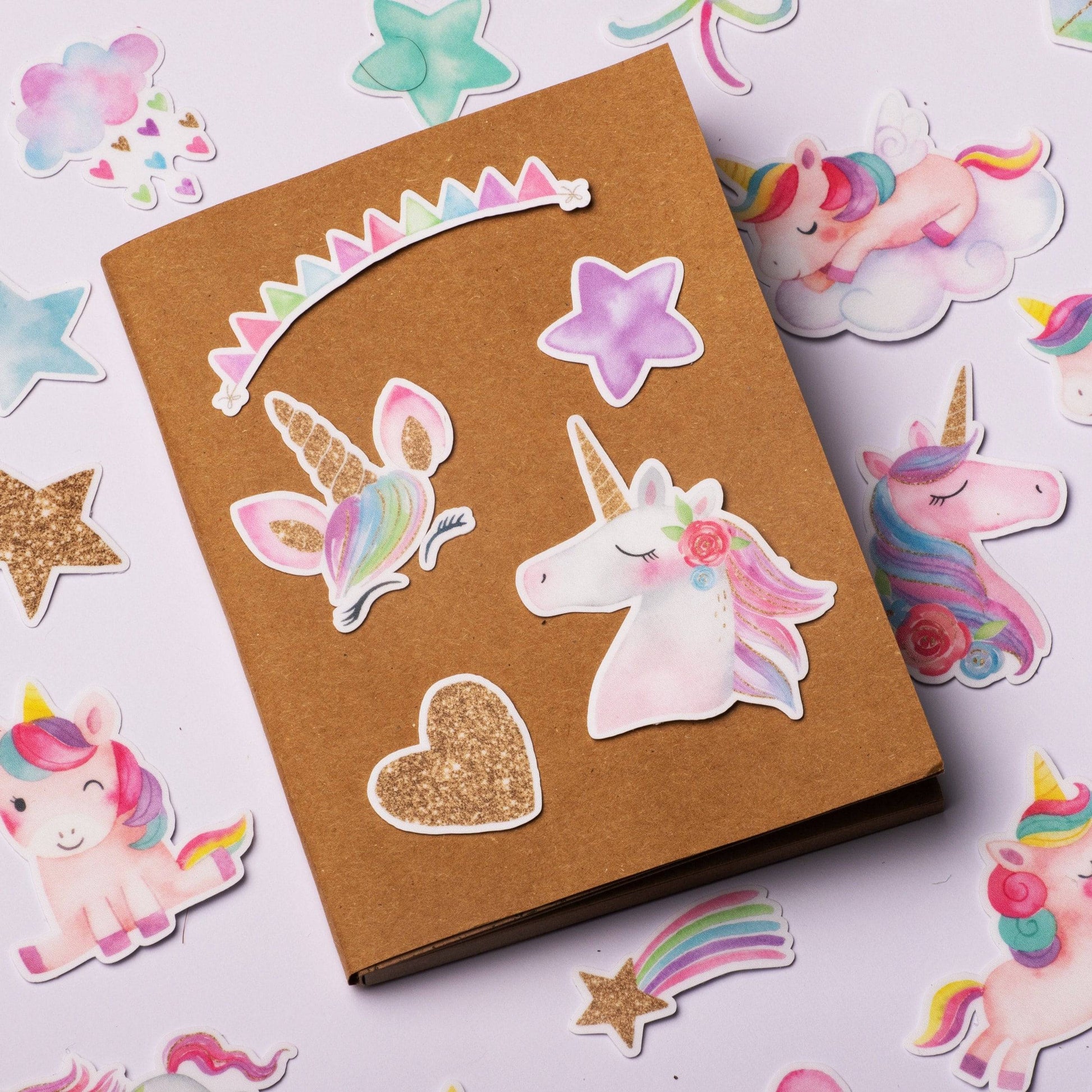 Navy Peony Magical Rainbow Unicorn Stickers (34 Pieces) - Navy Peony
