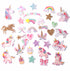 Navy Peony Magical Rainbow Unicorn Stickers (34 Pieces) - Navy Peony