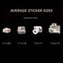 Navy Peony Vintage Polaroid Camera Stickers (35 pcs) - Navy Peony